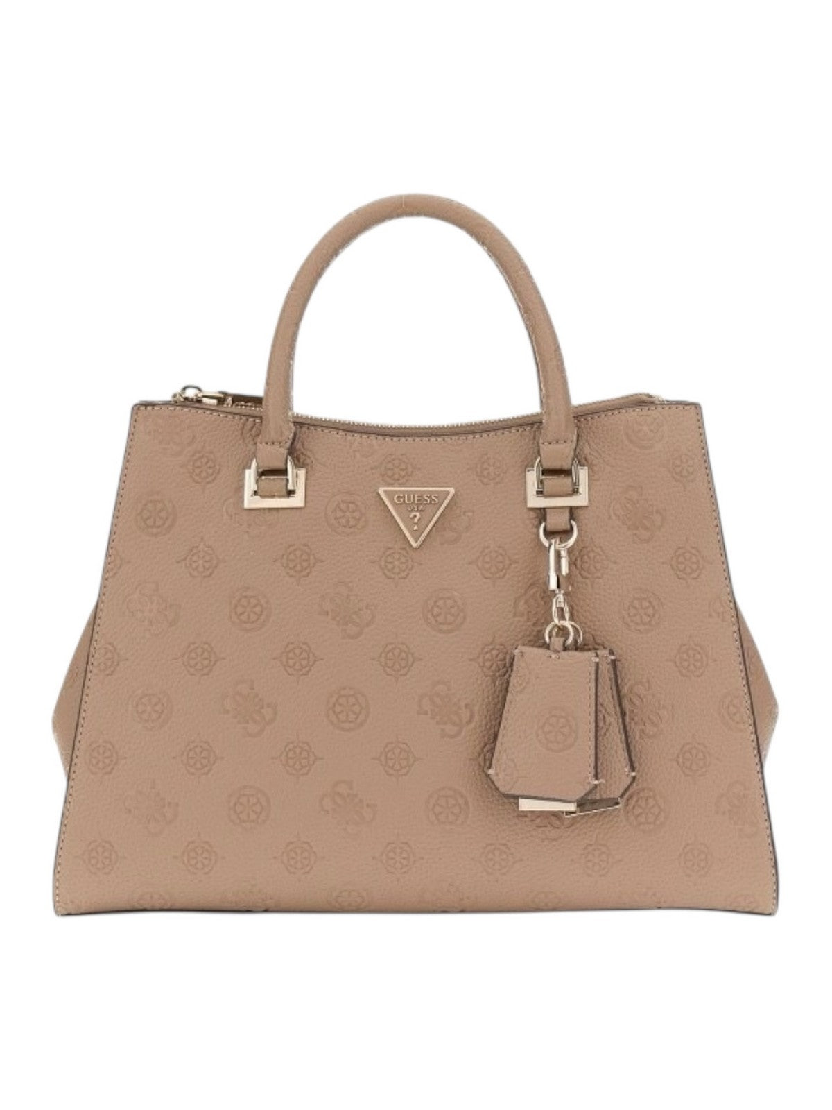 GUESS Borsa Donna CRESIDIA II SOCIETY SATCHEL HWPD98 88070 DKO DARK TAUPE LOGO gioboutiqueweb