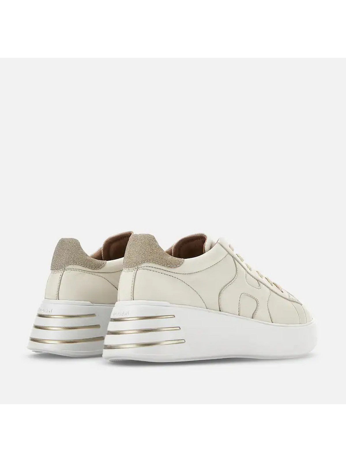HOGAN Sneaker Donna HXW5640DN61RCB367T B013(YOGURT)+G210(ORO PALLIDO) gioboutiqueweb