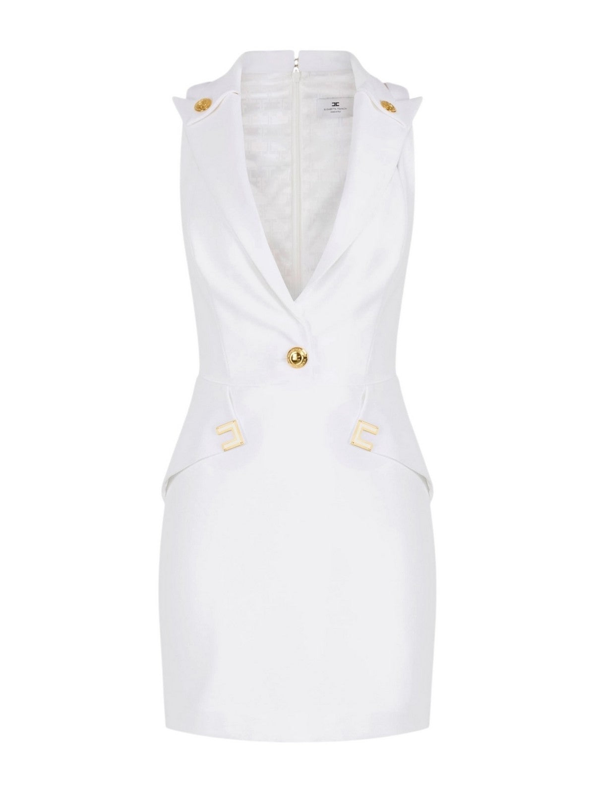 ELISABETTA FRANCHI Abito Donna AB92461E2 360 Avorio gioboutiqueweb