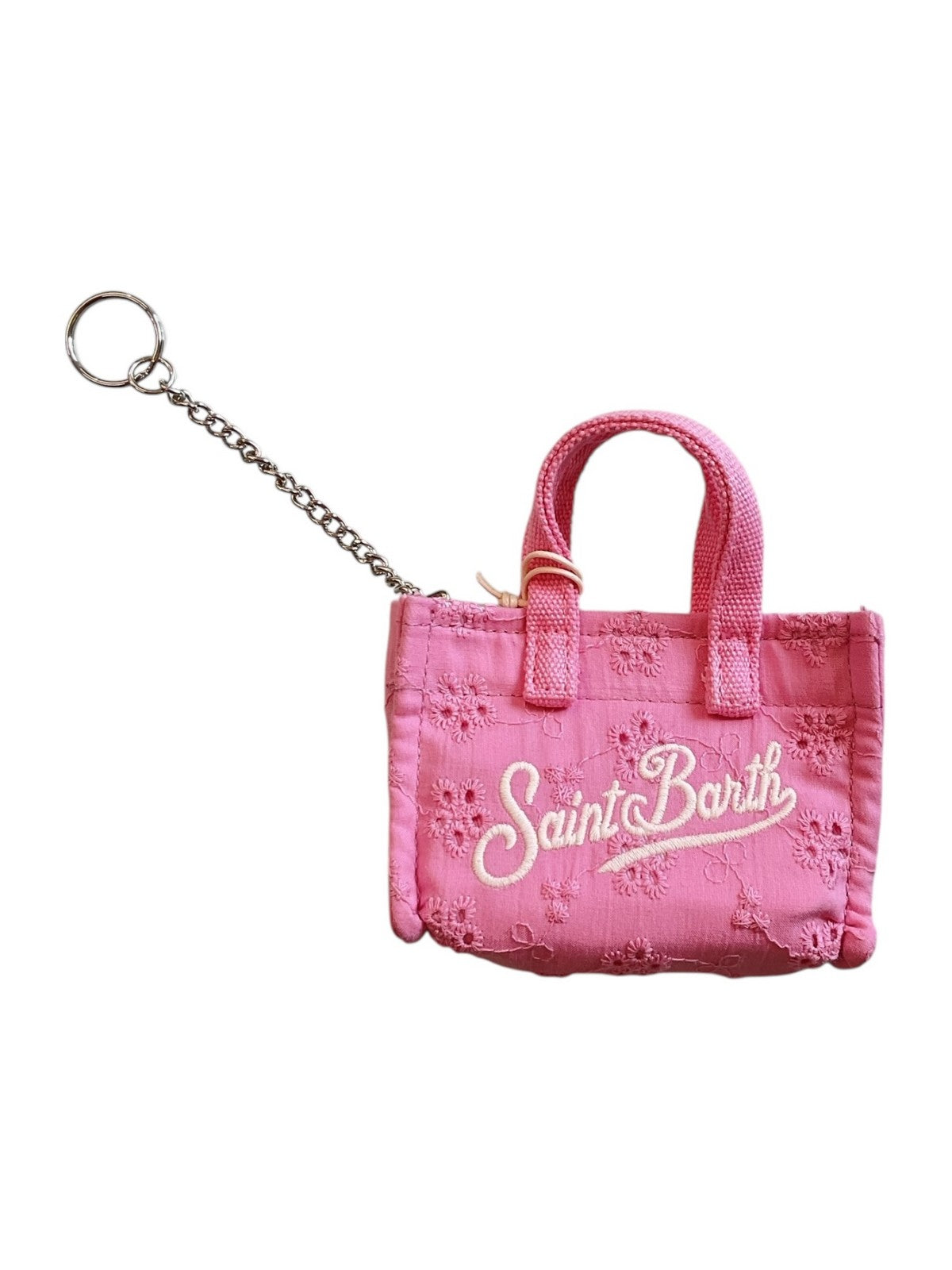 MC2 SAINT BARTH Portachiavi Donna KEY BAG SANGALLO 03025L COTTON MINI FLOWERS EMBRY 21 EMB