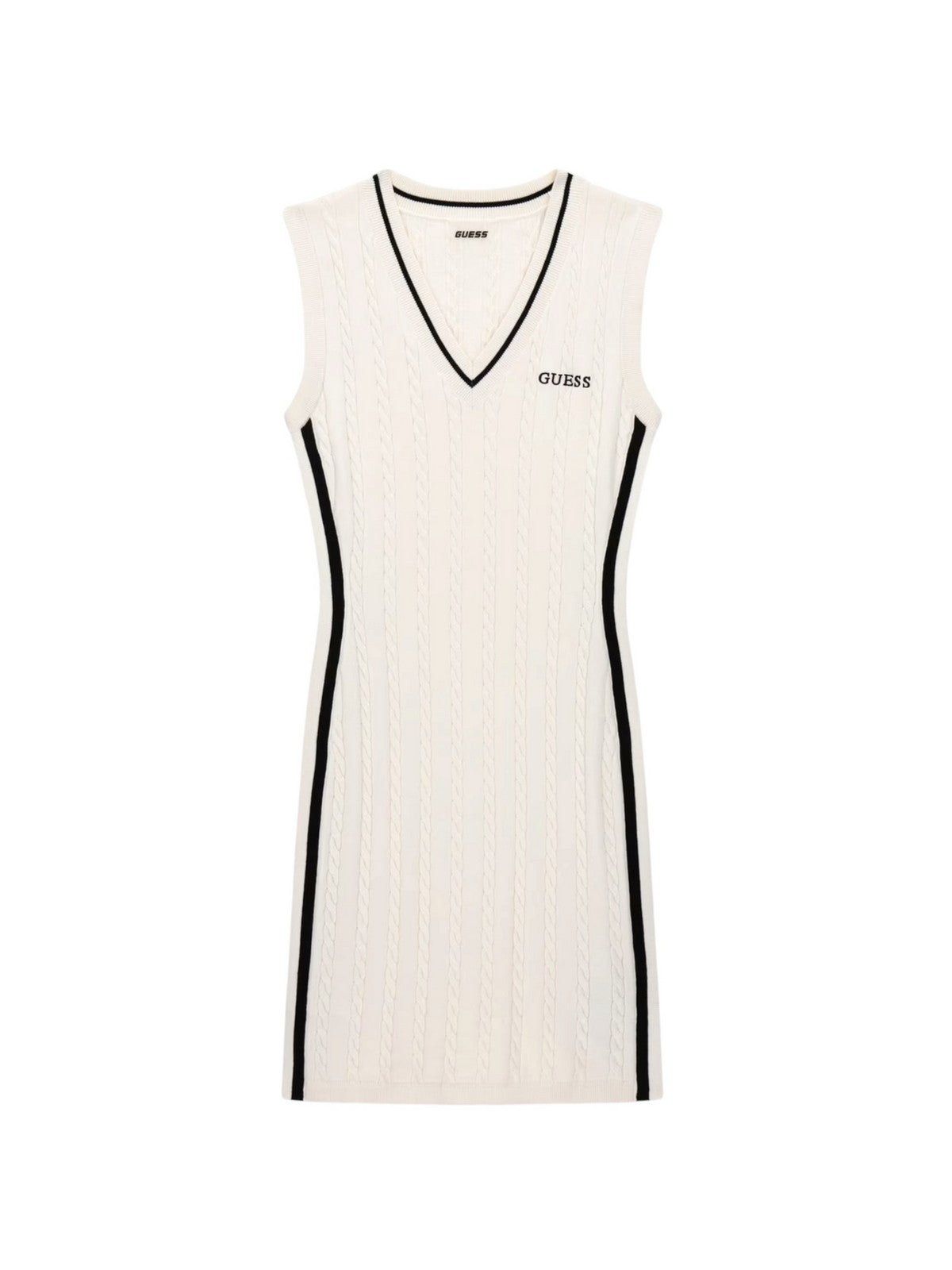 GUESS SPORT Abito Donna SHARI DRESS SWTR V6RK09 Z4652 G1O6 DOVE WHITE