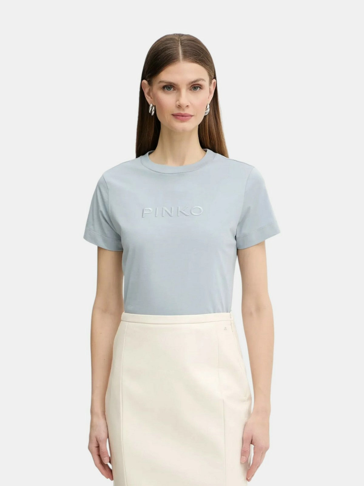 PINKO T-shirt Donna START T-SHIRT 101752-A339 E87 AZZURRO ARONA gioboutiqueweb