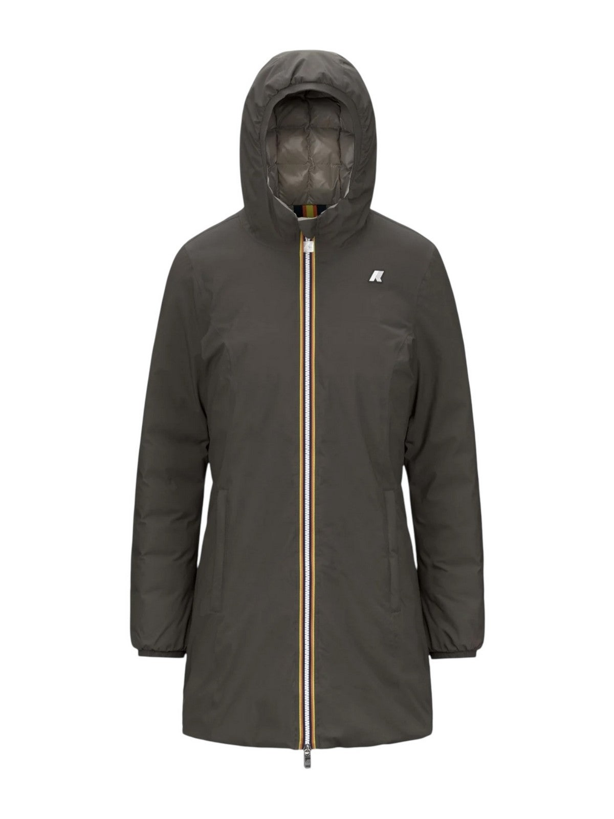 K-WAY Giubbino Donna DENISE ST THERMO DOUBLE K8134CW B42 Black Olive - Green gioboutiqueweb