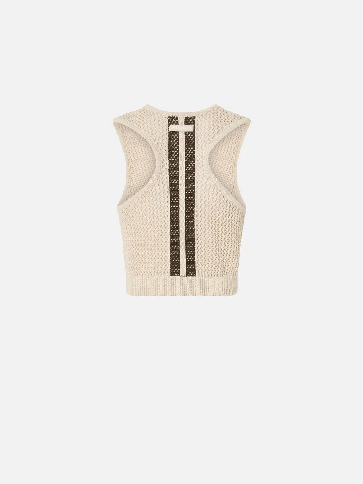 PINKO Top Donna MORUS TOP RETE SPORT 106837-A3B4 C44 GRIGIO OSTRICA gioboutiqueweb