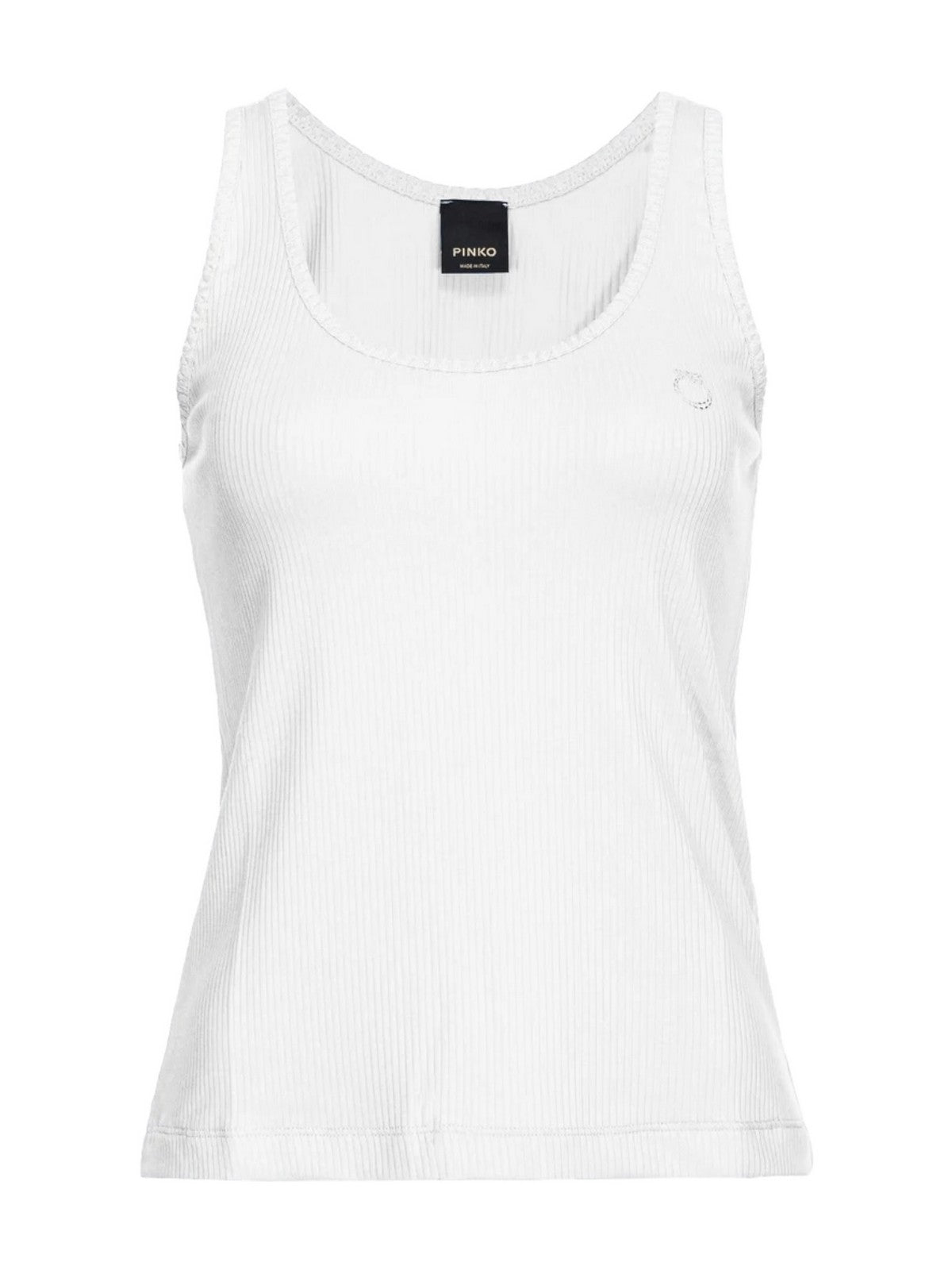 PINKO Canotta Donna Chicago 103573-A1X4 Z04 Bianco gioboutiqueweb