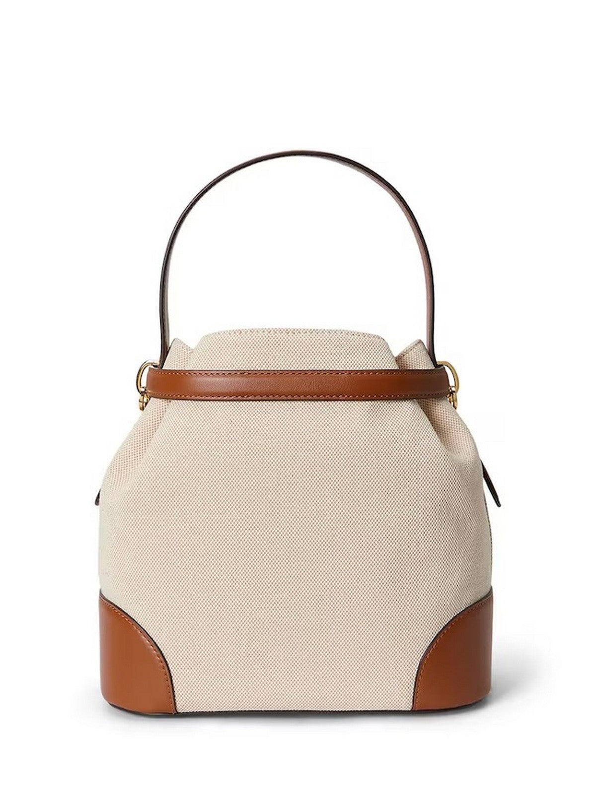 LAUREN RALPH LAUREN Borsa Donna BLKE MD BCKT-BUCKET BAG-MEDIUM 431P04294 005 NTRL/BUFF CANVAS/LAUREN TAN