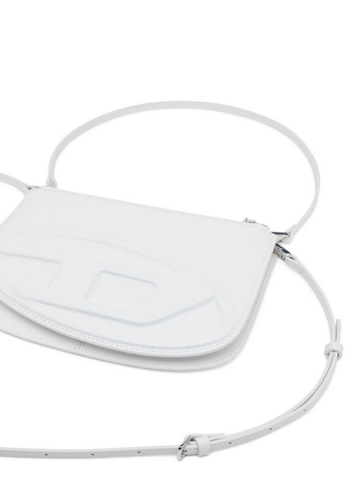 DIESEL Borsa Donna 1DR 2.0 1DR TWIN SHOULDER BAG X10330 PR818 T1003 100 - WHITE gioboutiqueweb