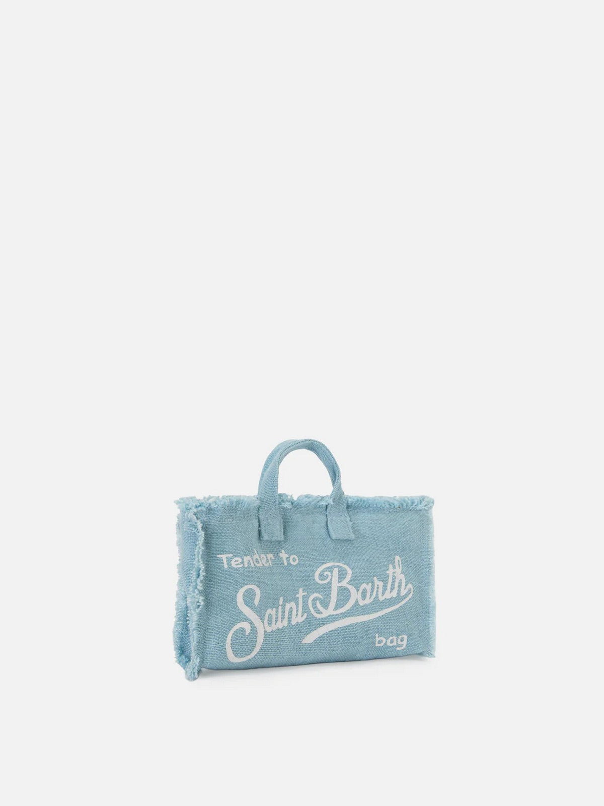 MC2 SAINT BARTH Pochette Donna PHONE BAG LINEN 00555L LINEN 31 LIGHT BLUE gioboutiqueweb
