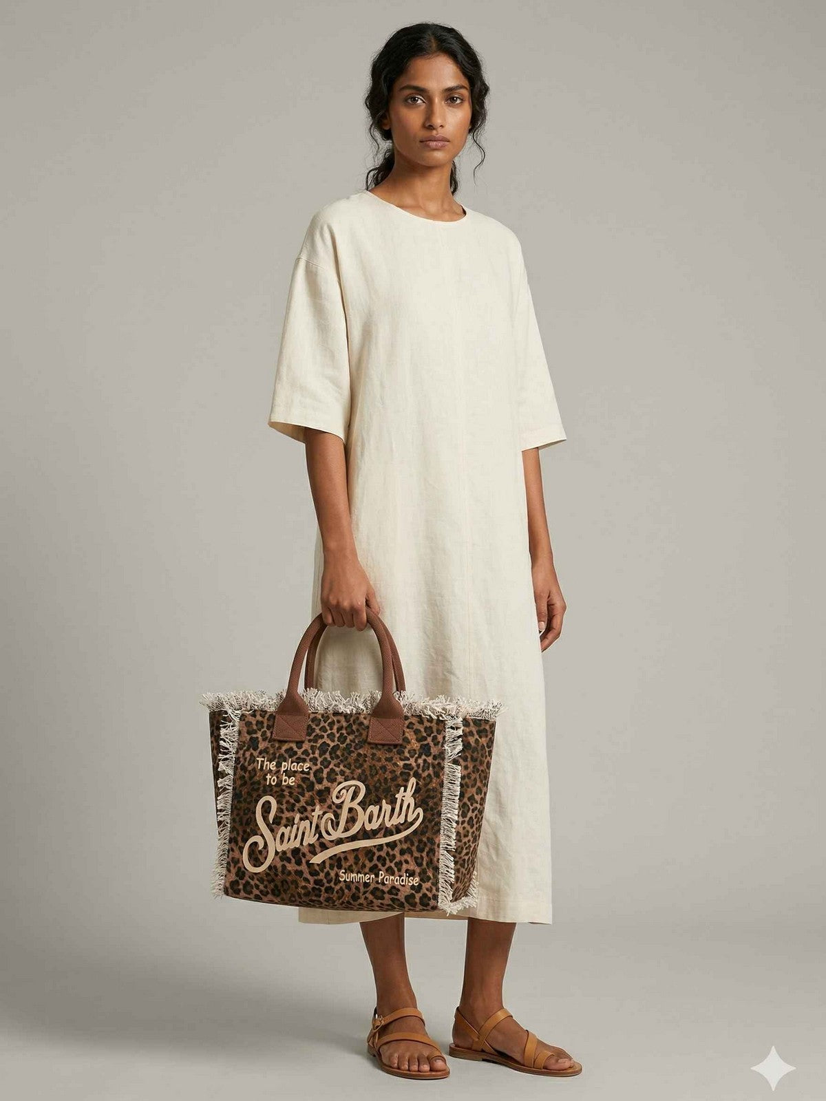 MC2 SAINT BARTH Borsa Donna VANITY 00190L SAND LEOPARD 19 gioboutiqueweb
