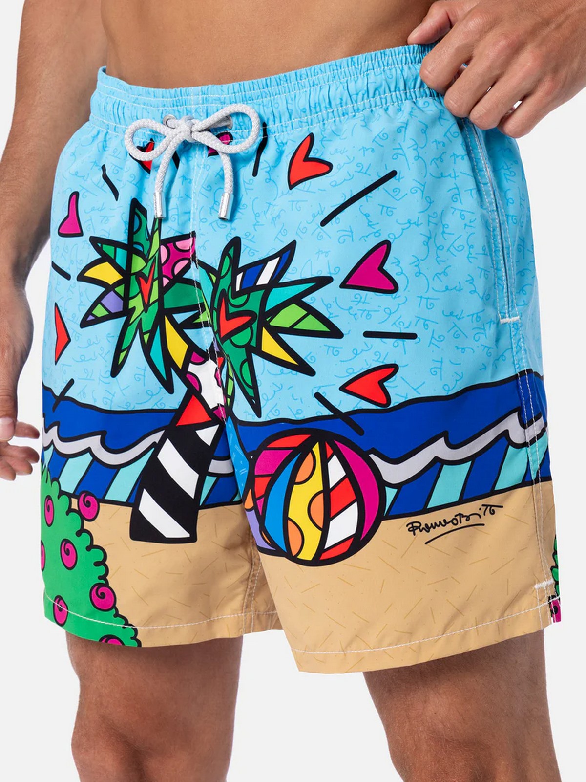 MC2 Saint Barth Batomio Disfraz Hombres Gustavia Colocados Impresión 04733f Azul
