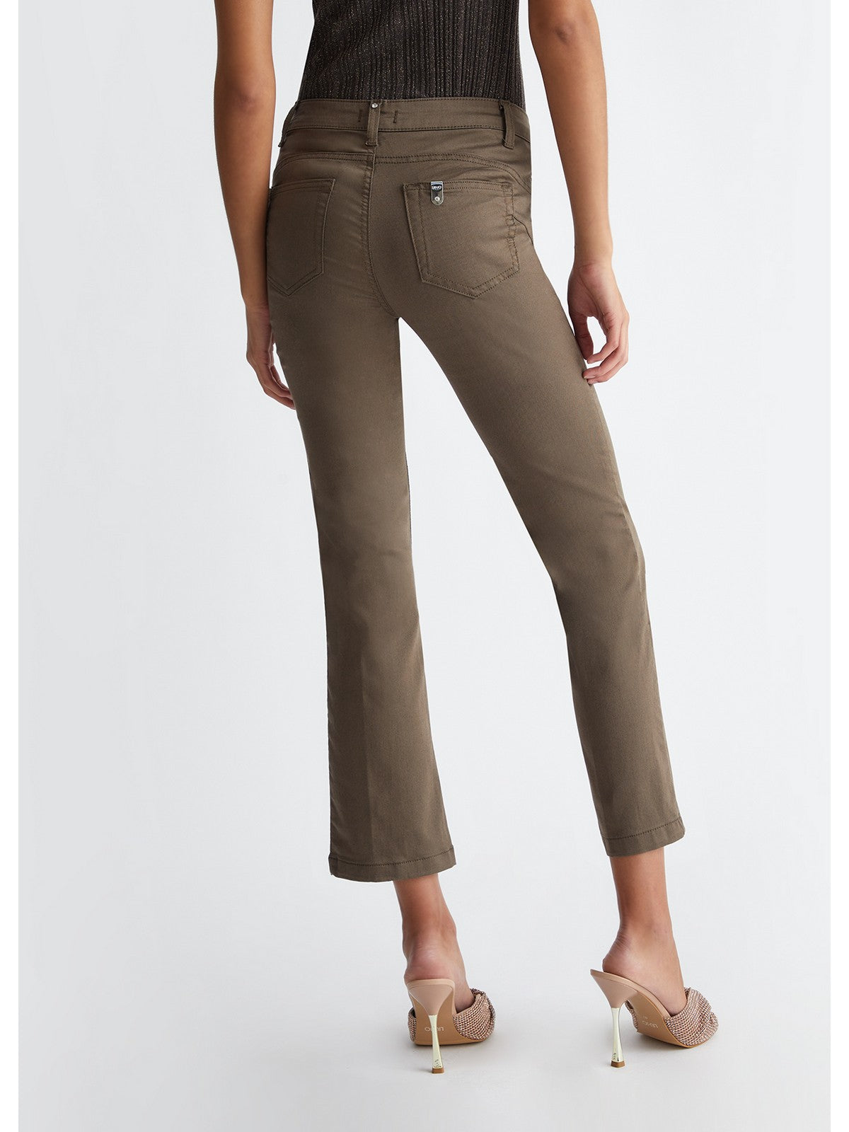 Liu Jo White Woman Pantalone M4291T7144 X0542 Grün