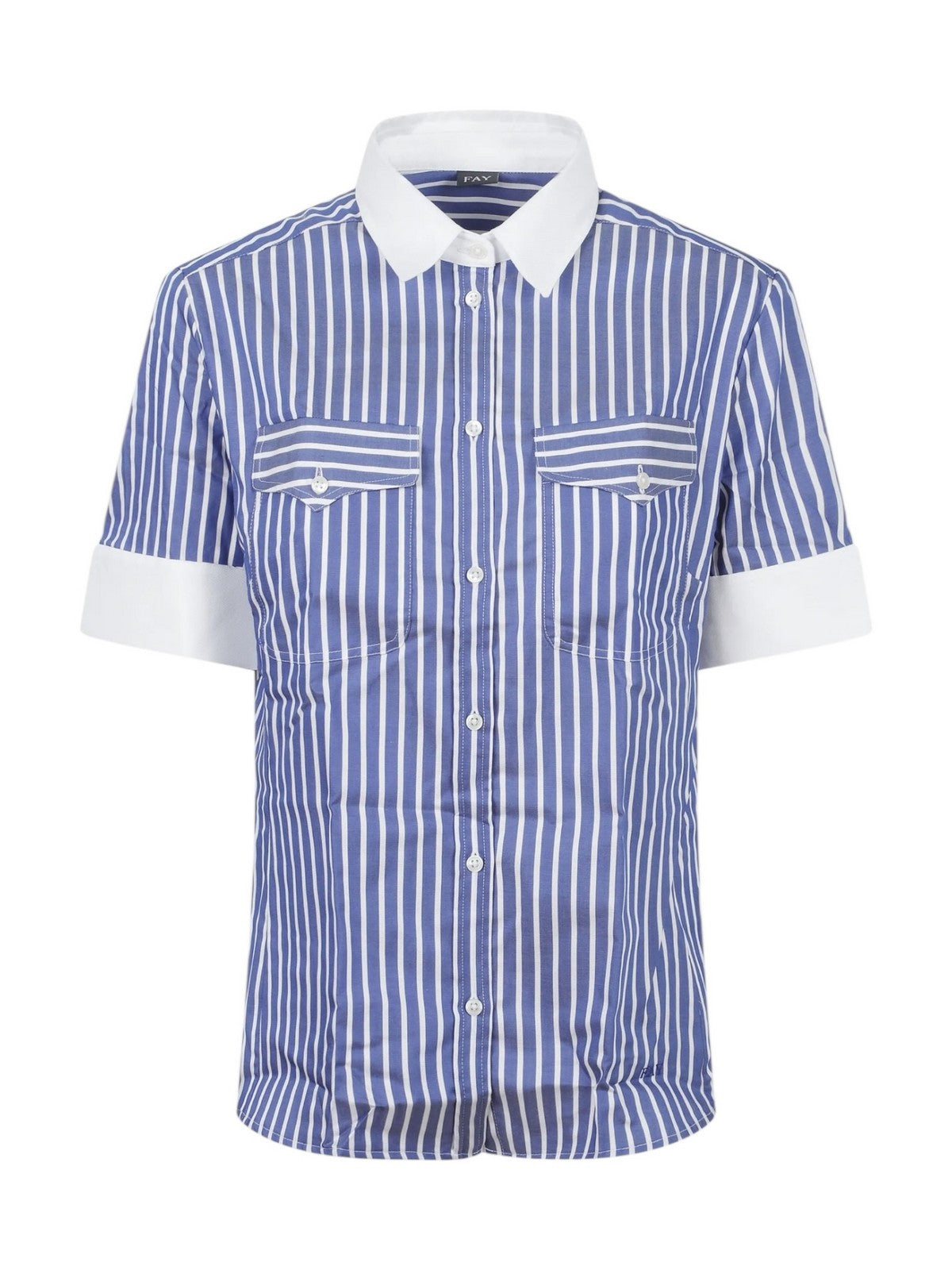 FAY Camicia Donna NCWA2526000ZCRU604 INDACO gioboutiqueweb