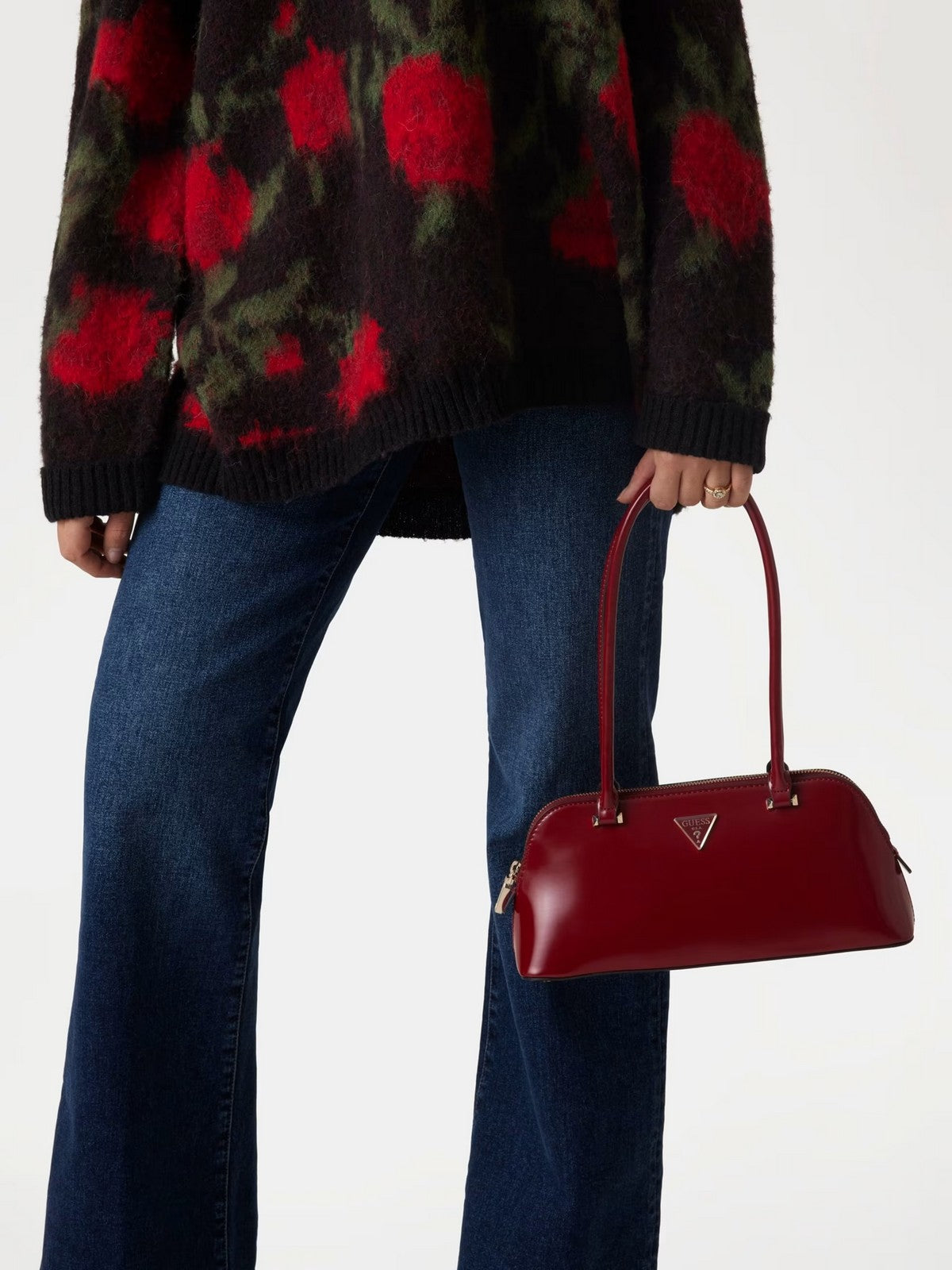 GUESS Borsa Donna ARNELA SHOULDER SATCHEL HWNG94 96080 RED Rosso gioboutiqueweb