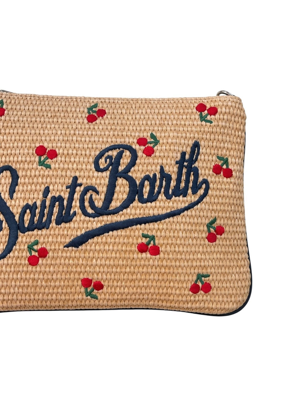 MC2 SAINT BARTH Borsa Donna PARISIENNE STRAW 02802L CHERRY 1161 EMB gioboutiqueweb