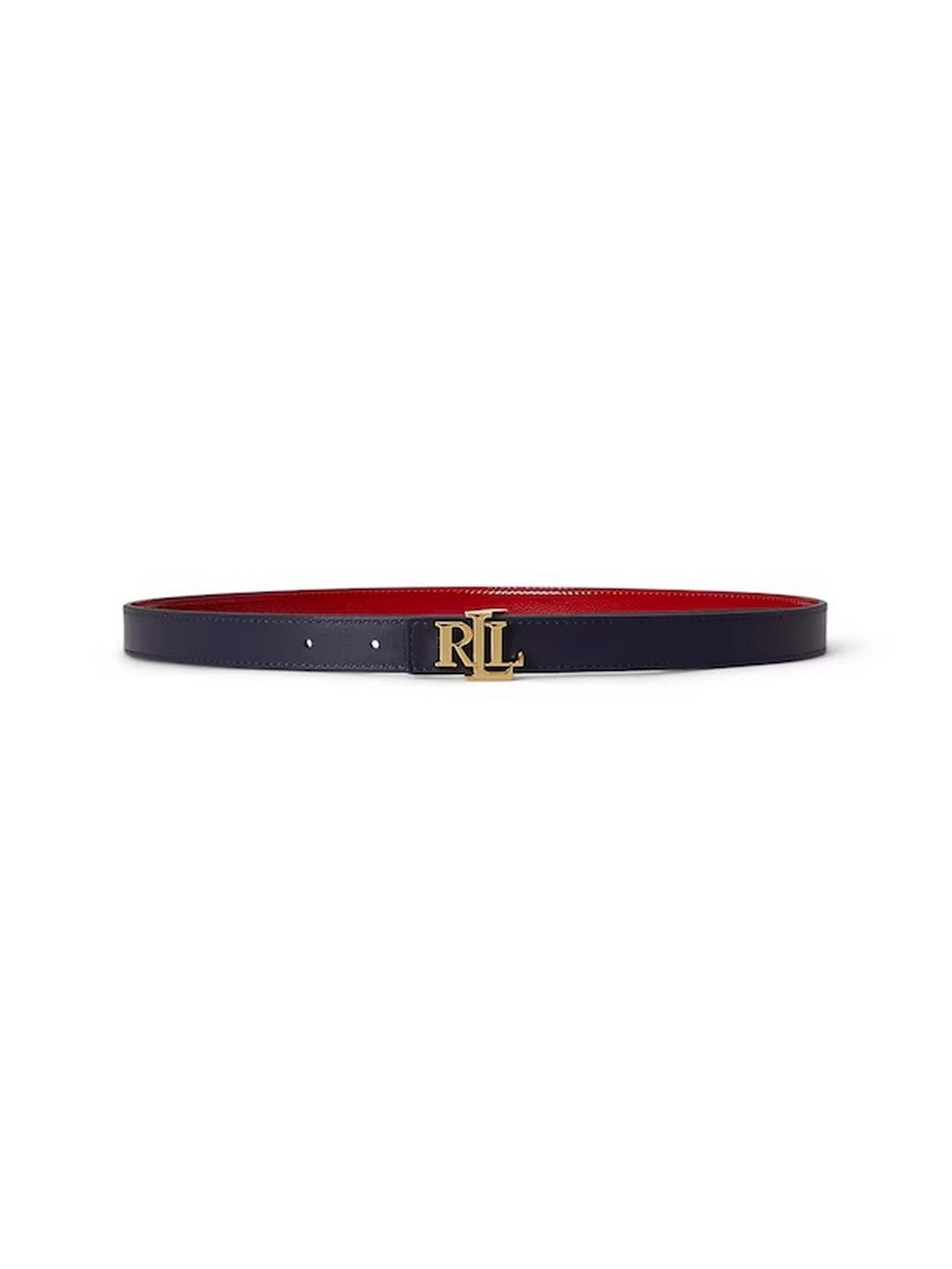 LAUREN RALPH LAUREN Cintura Donna REV LRL 20-BELT-SKINNY 412P10210 001 FESTIVE RED/REFINED NAVY gioboutiqueweb