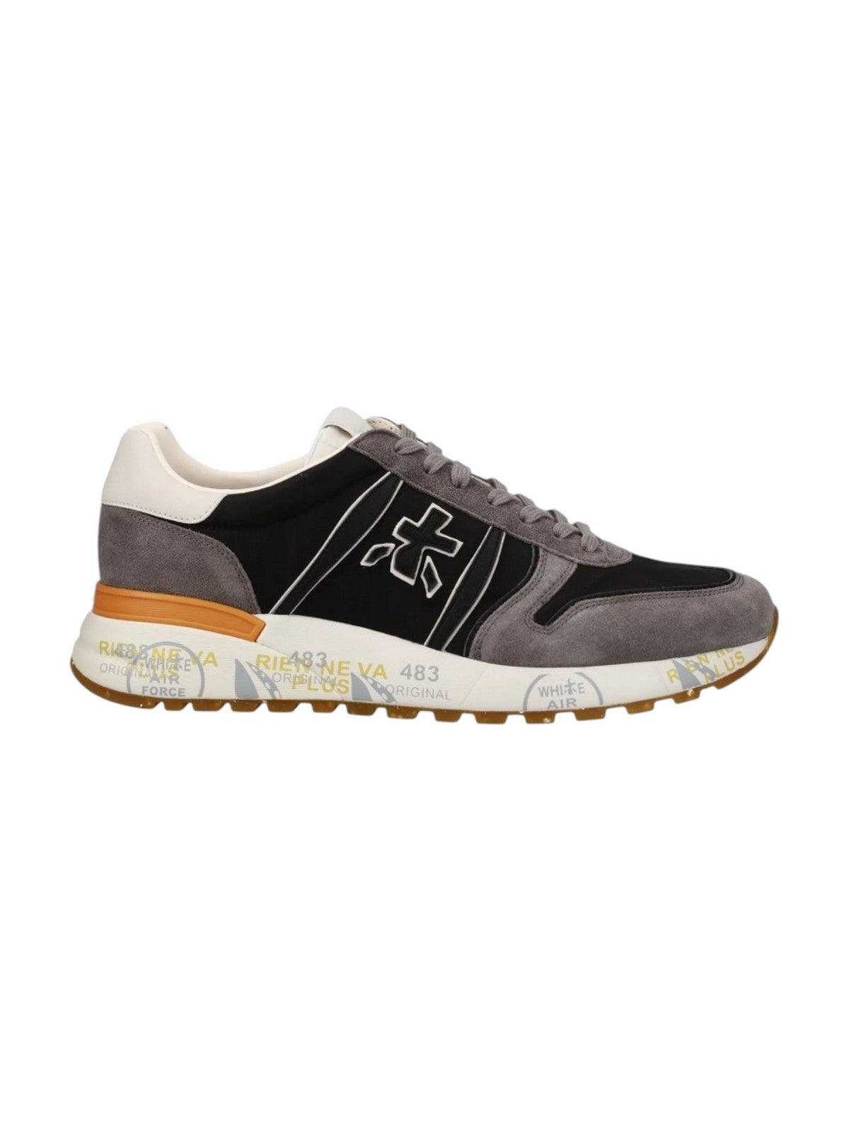 PREMIATA Sneaker Uomo LANDER VAR 7207 BLACK gioboutiqueweb