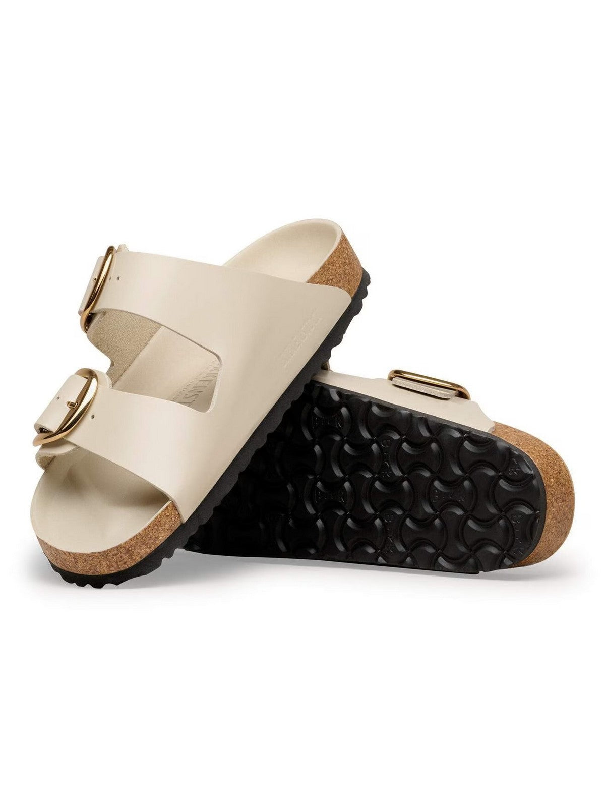 BIRKENSTOCK Sandalo Donna Arizona Big Buckle HEX shine oyster, Natural Lea 1031873 SHINE OYSTER