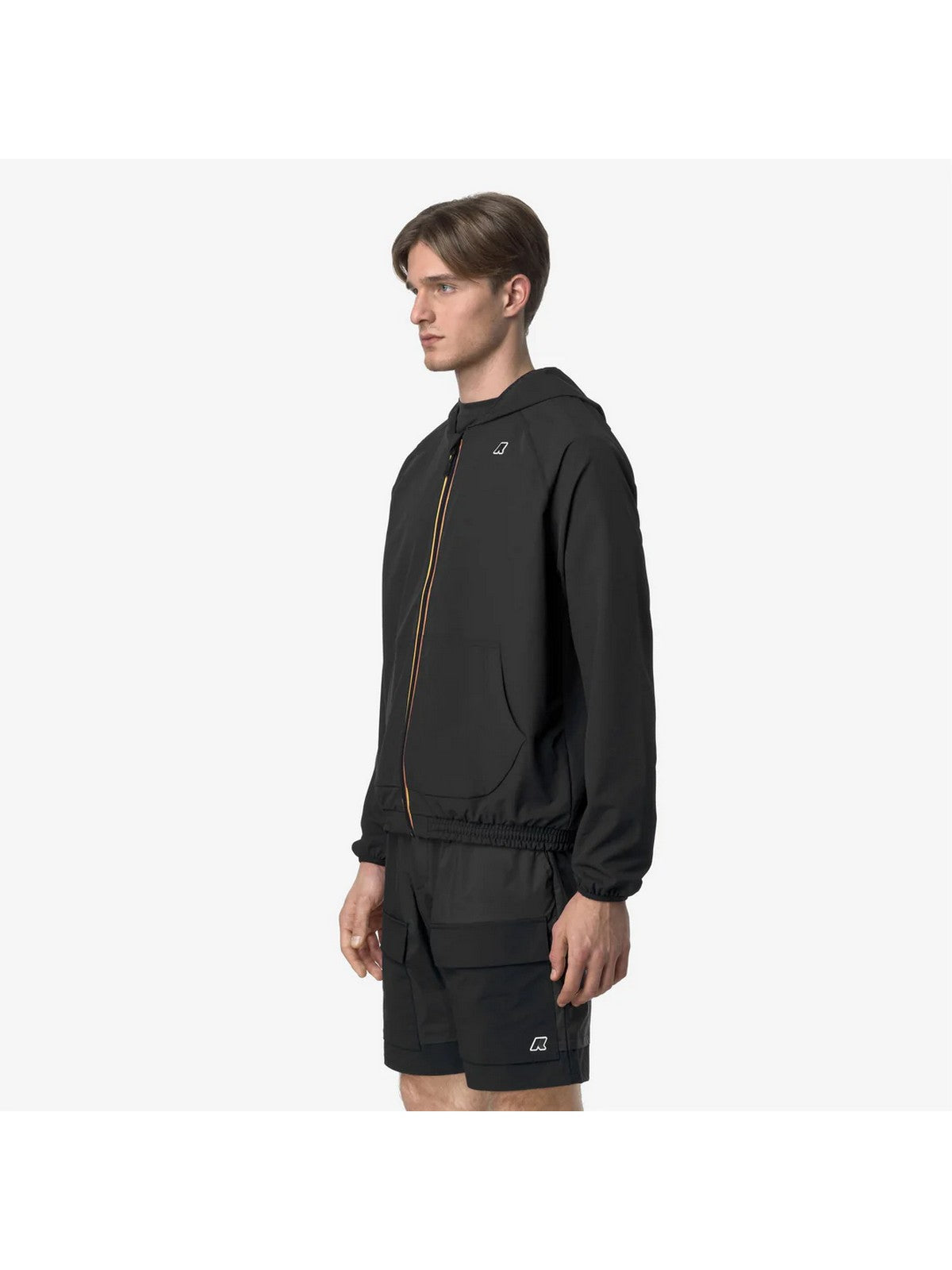 Chaqueta de hombres k-way ambas k8138rw usy negro