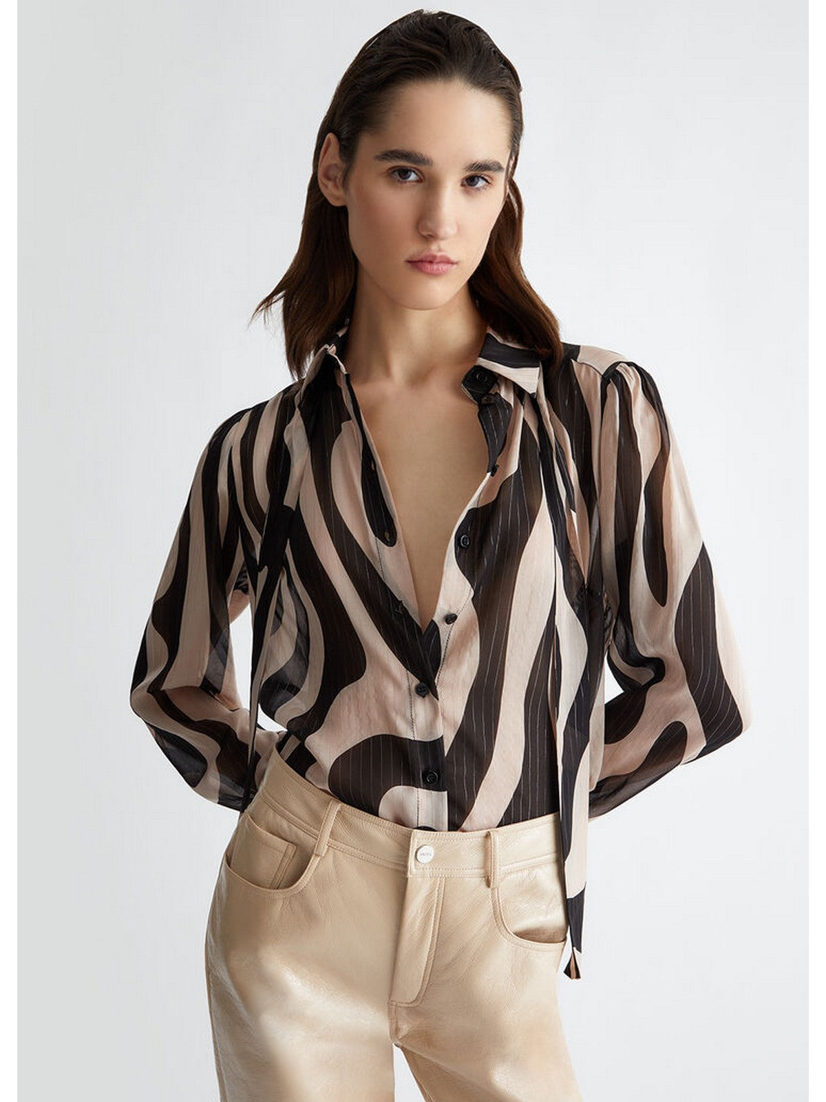 LIU JO WHITE Camicia Donna WA4033T3765 Q9973 Rosa gioboutiqueweb