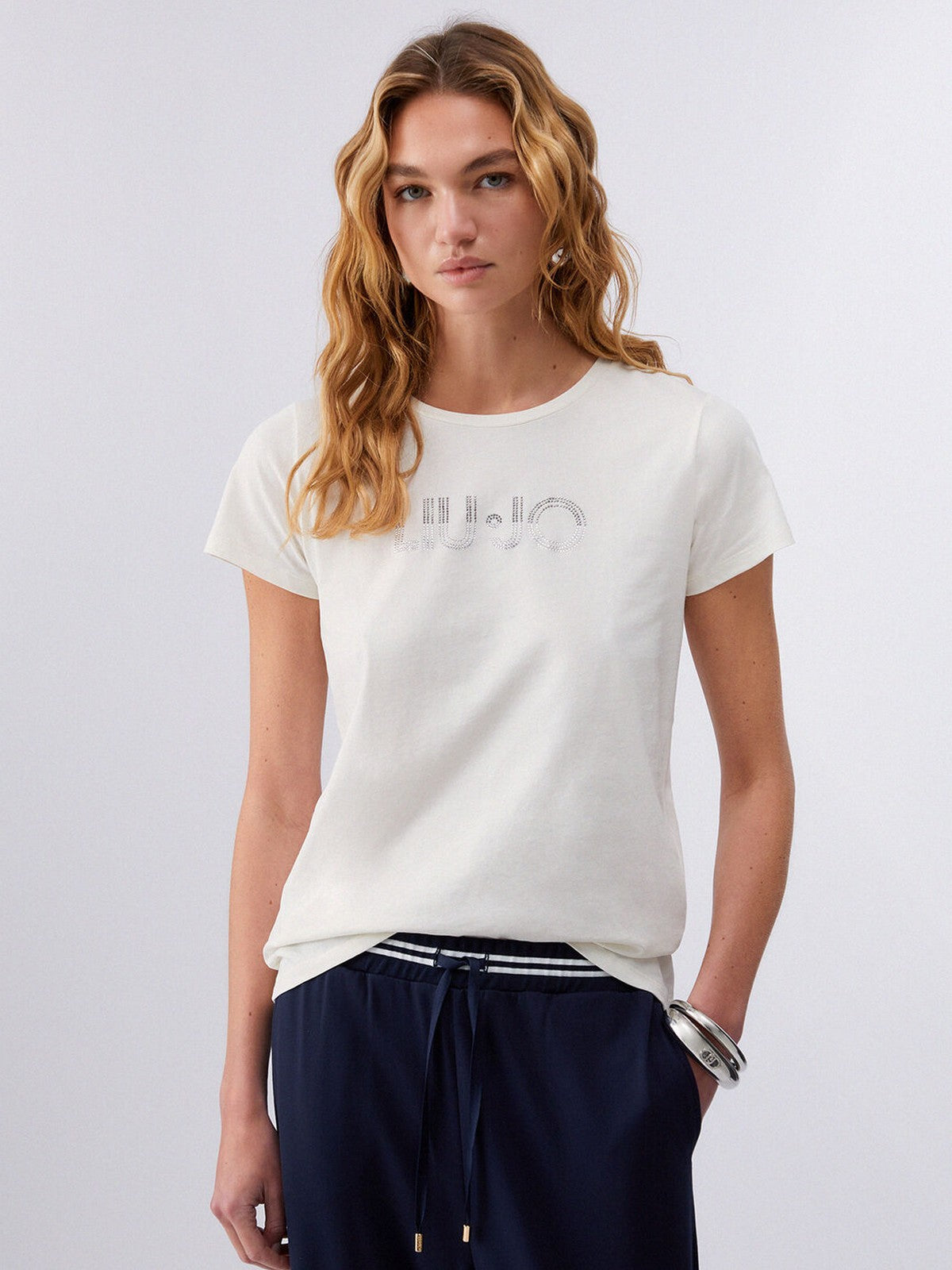 LIU JO SPORT T-shirt Donna TA6056JS923 M9136 White milk/LiuJo gioboutiqueweb