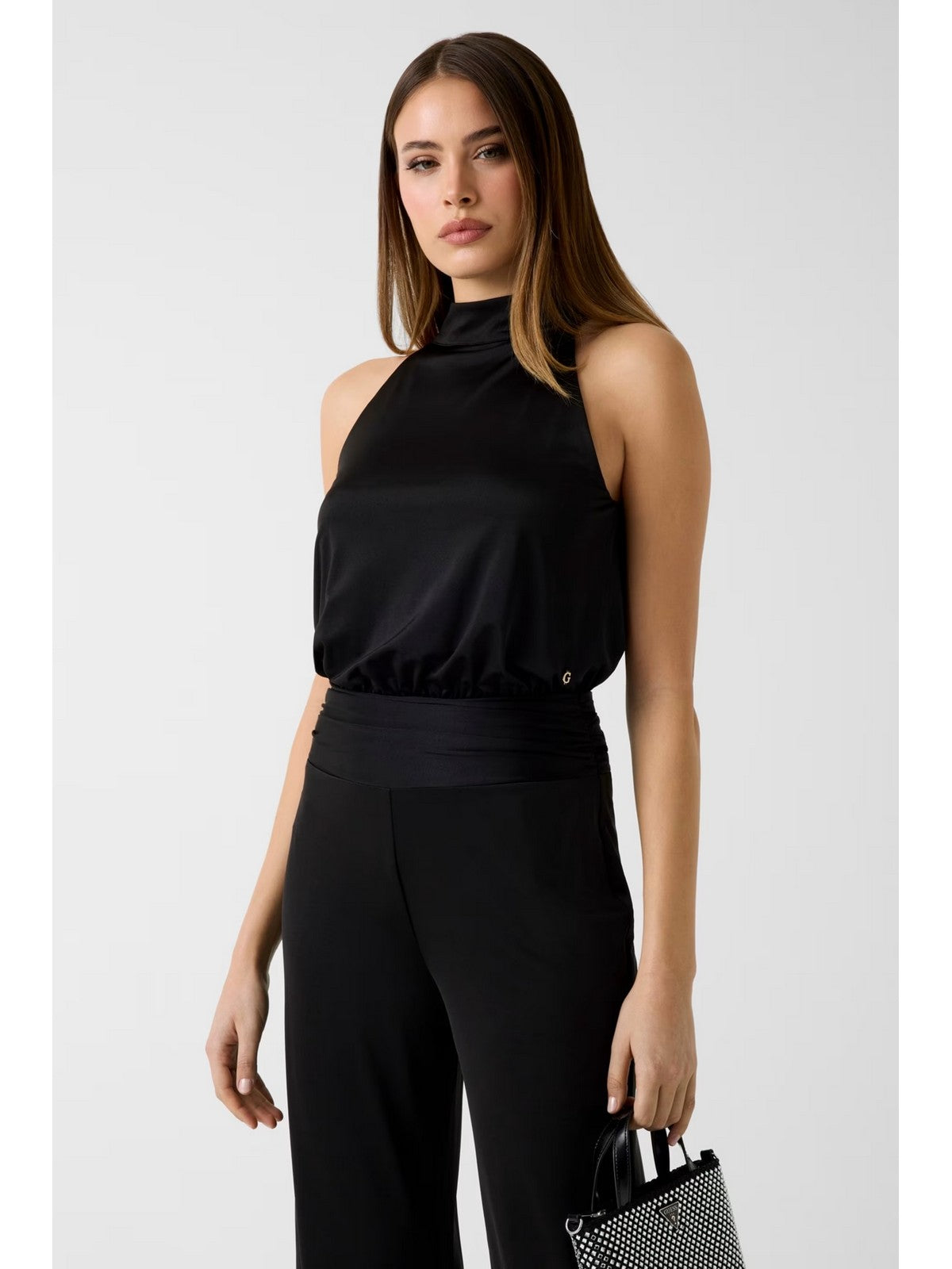 GUESS Tuta Donna SL CHARLINE OVERALL W6GK12 K2937 JBLK Jet Black A996 gioboutiqueweb