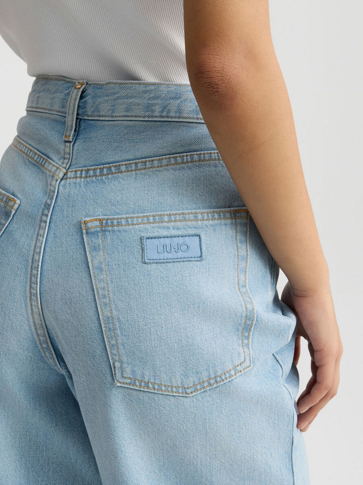 LIU JO BLUE DENIM Bermuda Donna UA5187D4854 78840 Blu gioboutiqueweb