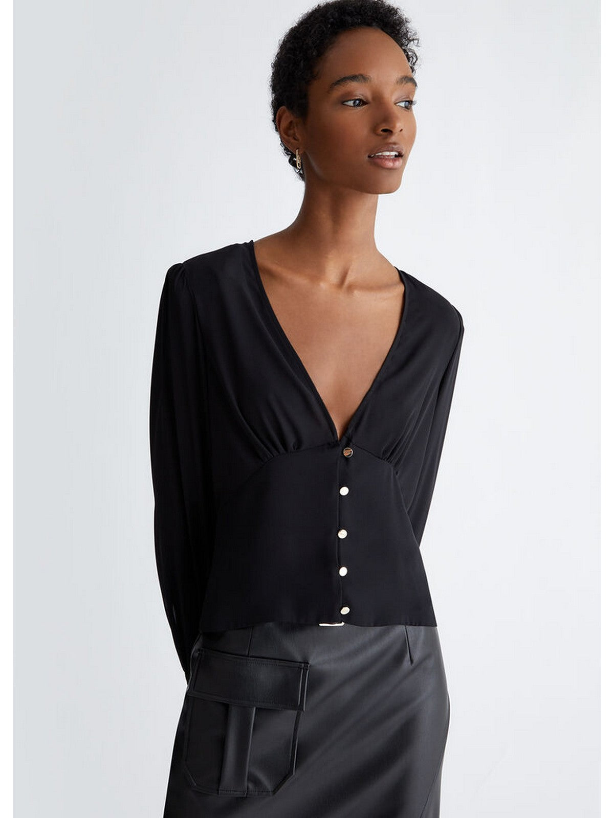 Liu Jo Black Woman Blouse Ca4044TS055 22222 Black