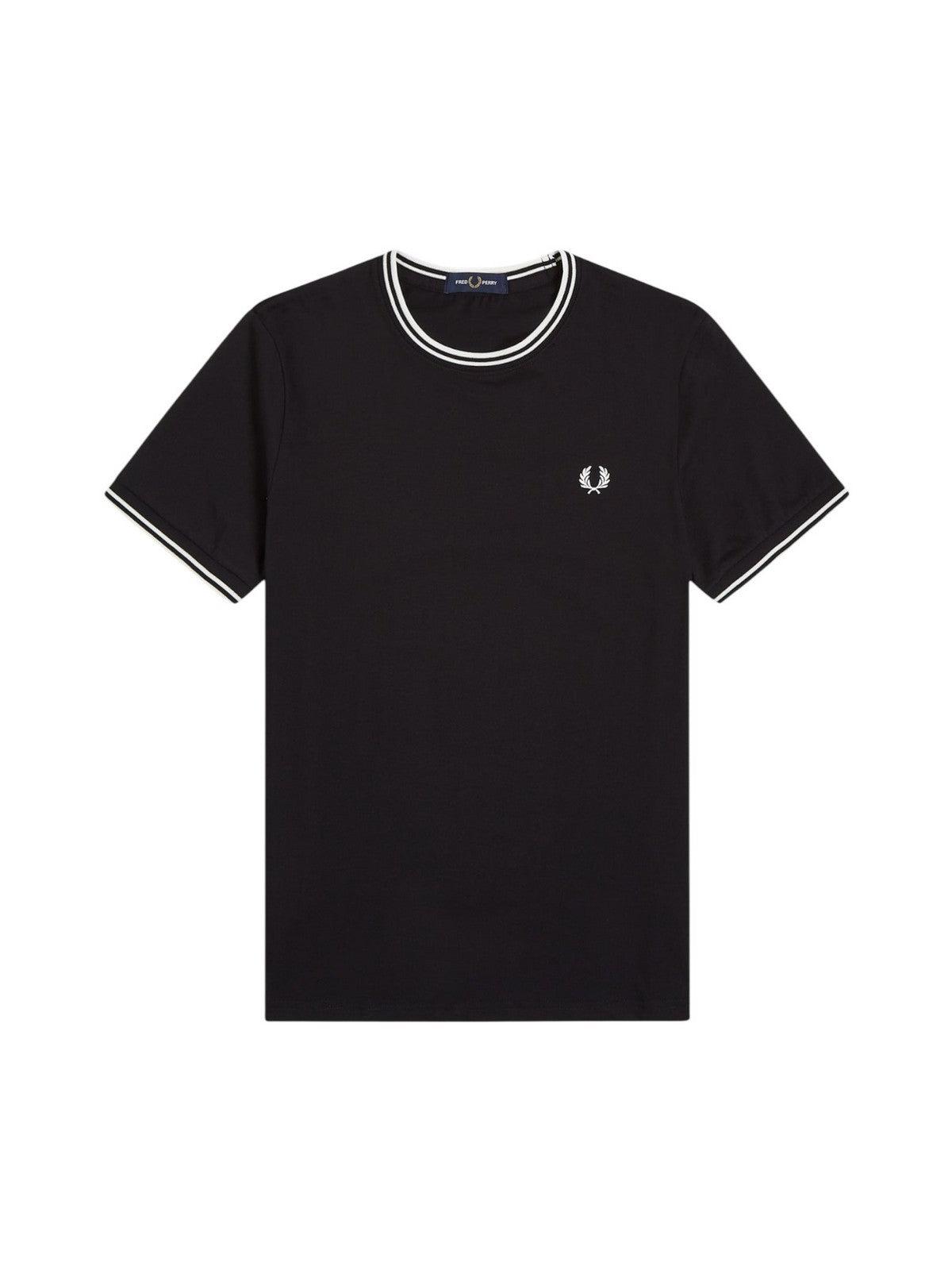 FRED PERRY T-shirt Uomo FP TWIN TIPPED T-SHIRT FP-M1588V 102 BLACK