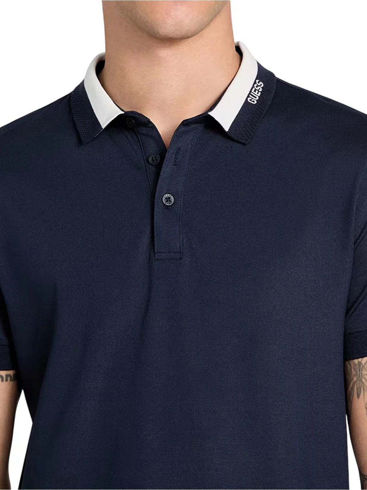 GUESS Polo Uomo SS PAUL GUESS COLLAR POLO M6RP47 KARS2 G7V2 SMART BLUE gioboutiqueweb