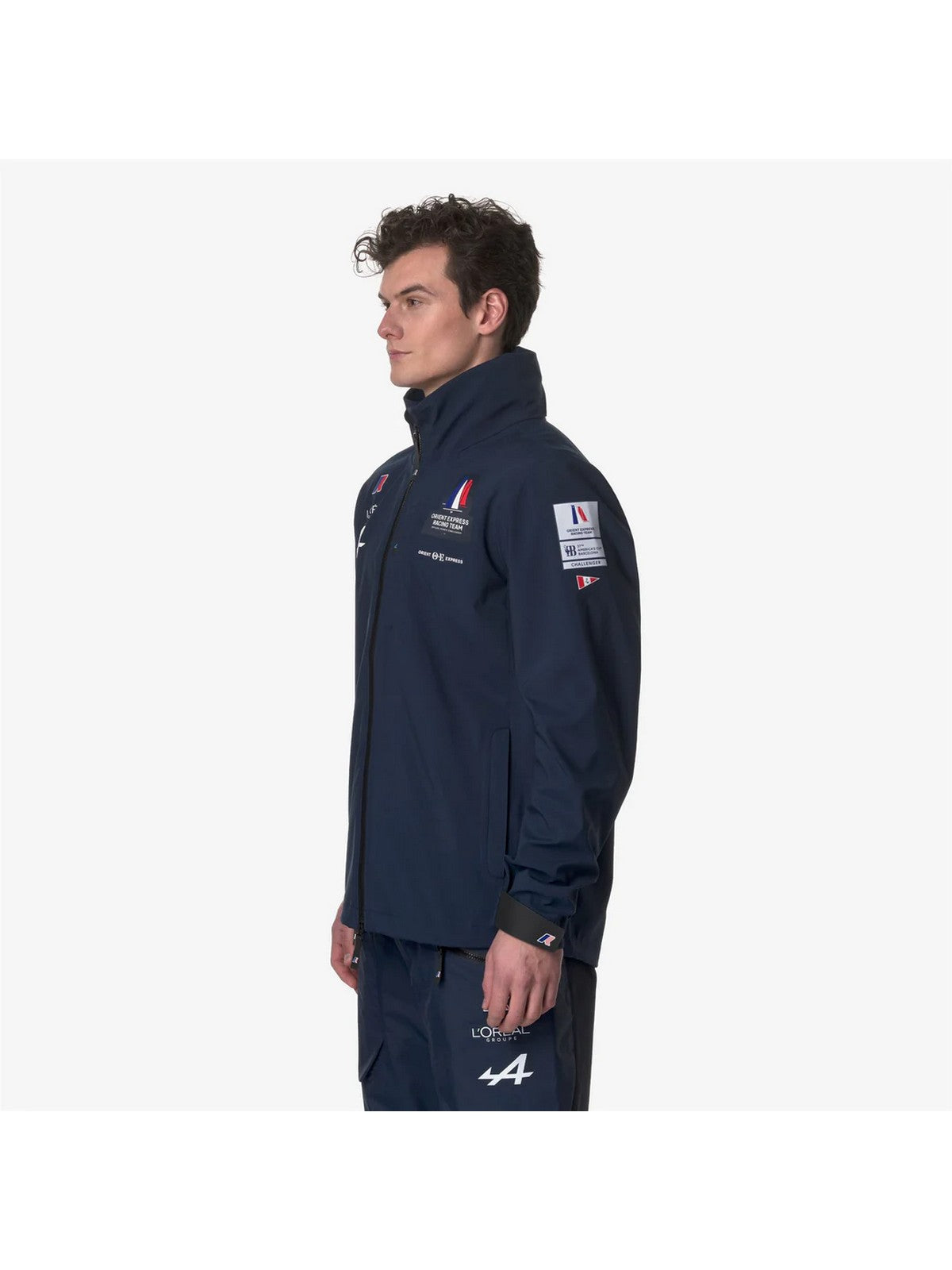 K-WAY Giubbino Uomo Penthievre Orient Express Team K3128VW B29 Blu gioboutiqueweb