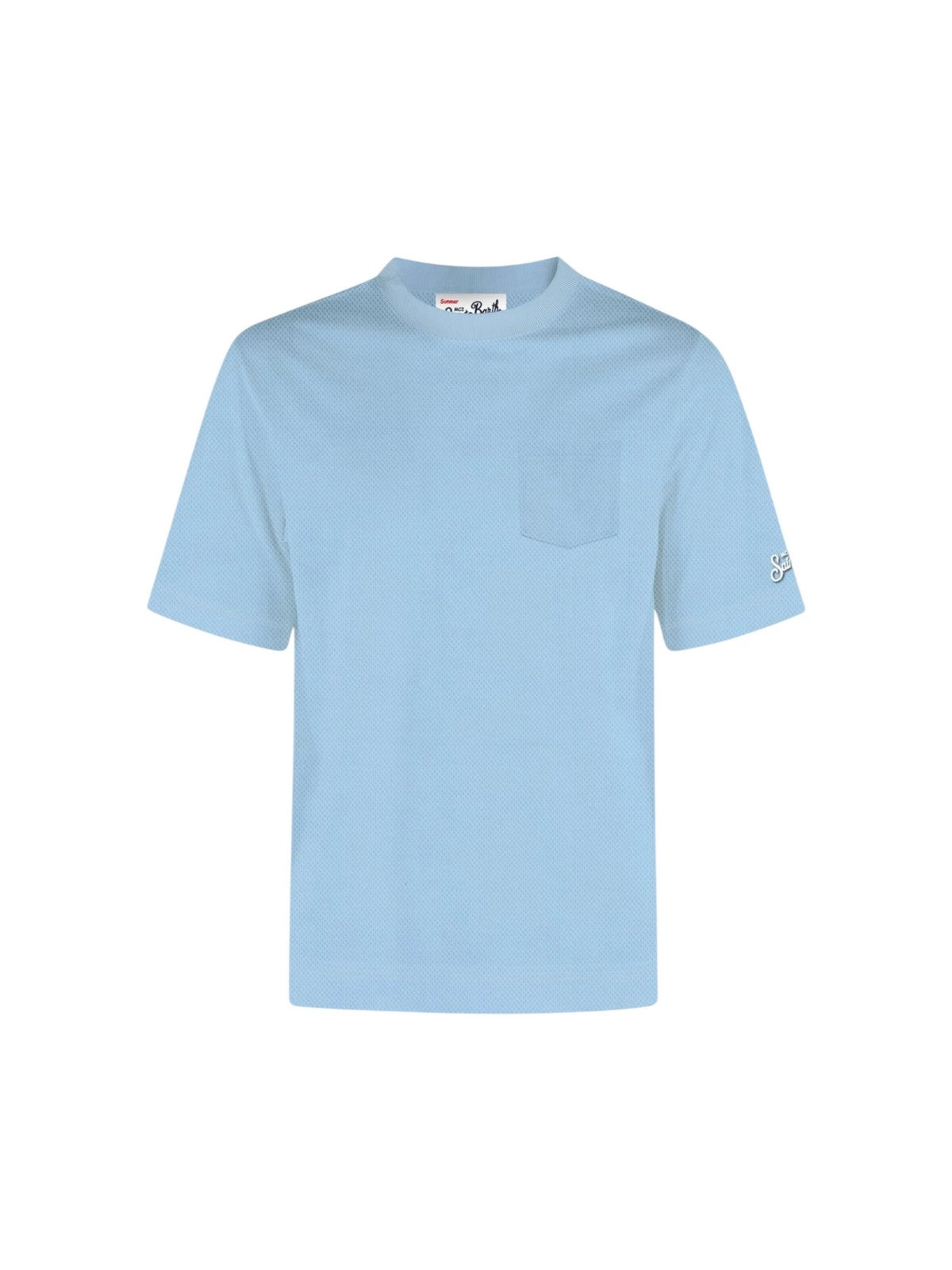 MC2 SAINT BARTH T-shirt Uomo BAKEWELL 00132L PIQUET 31 LIGHT BLUE