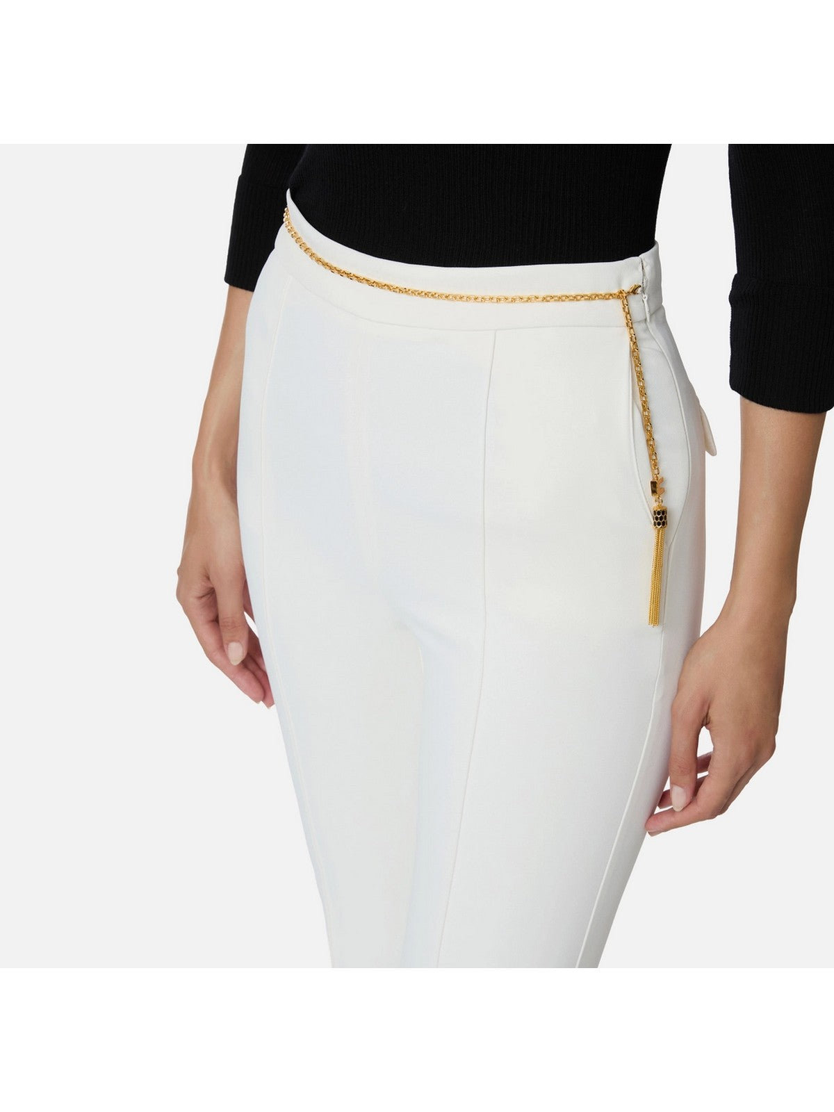 ELISABETTA FRANCHI Pantalone Donna PA14157E2 360 Avorio gioboutiqueweb