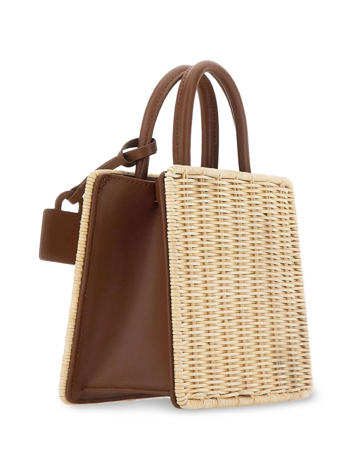 MC2 SAINT BARTH Borsa Donna SHOP BAG MINI 01737L STRAW LEATHER 1119