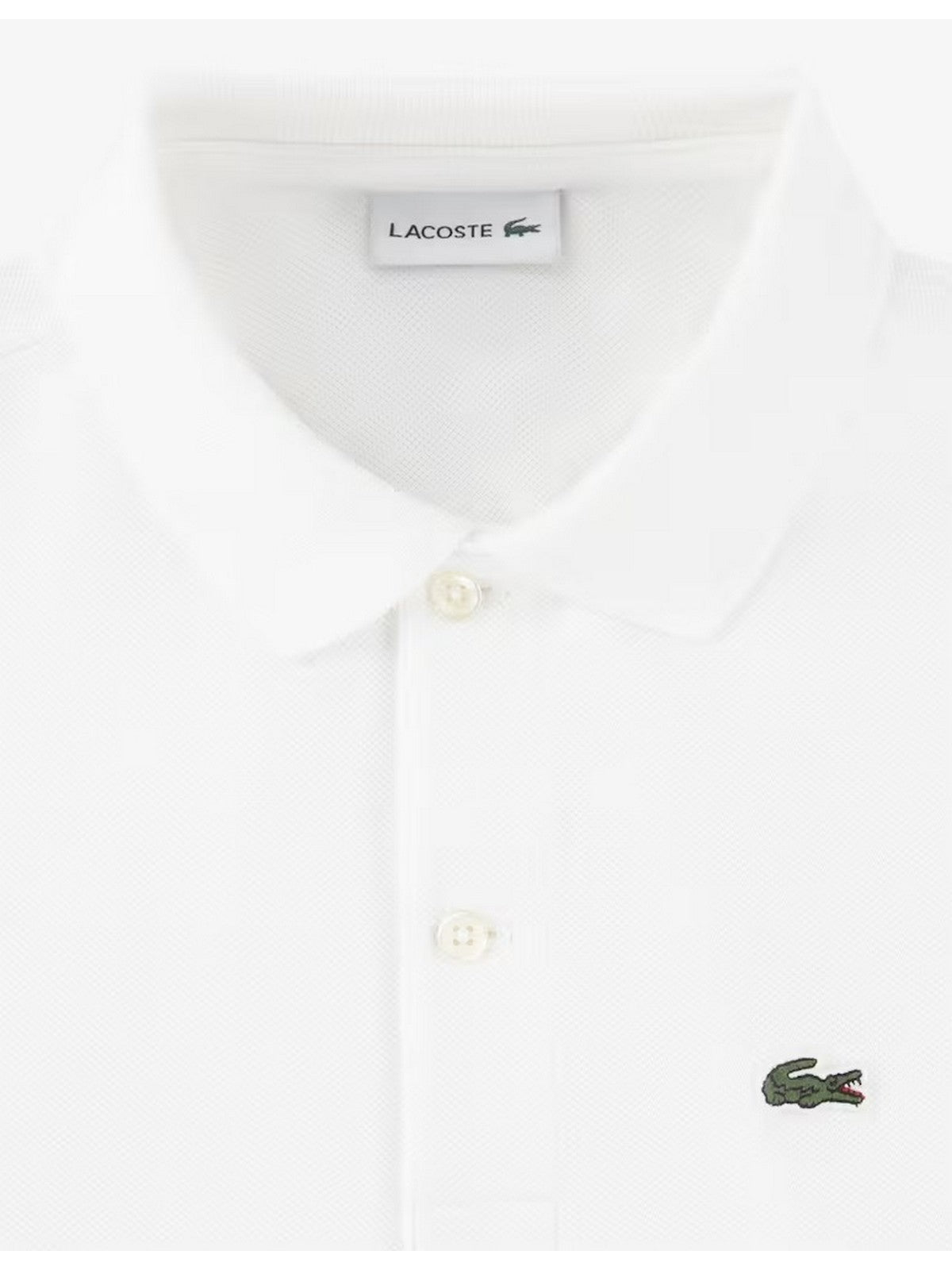 LACOSTE KIDS Polo Unisex bambino LCB NON-ORGANIC PETIT PIQUE PO 847354 W8L Bianco gioboutiqueweb