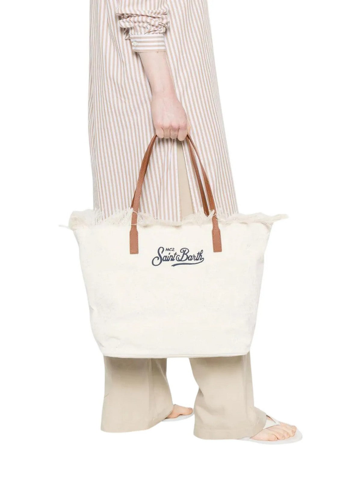MC2 SAINT BARTH Borsa Donna CITY BAG FRINGE 01034L SANGALLO 10 EMB
