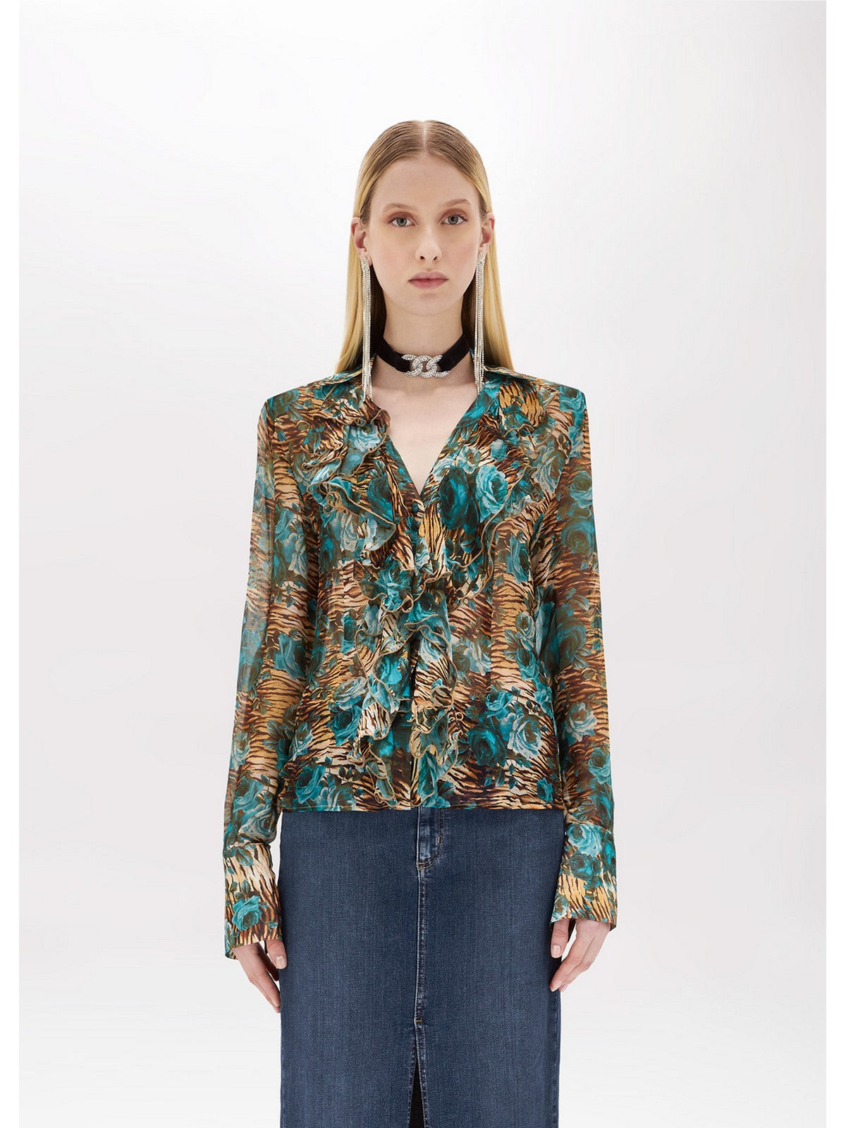 Blugirl Woman Shirt Ra4174T3079 N9208 Blue