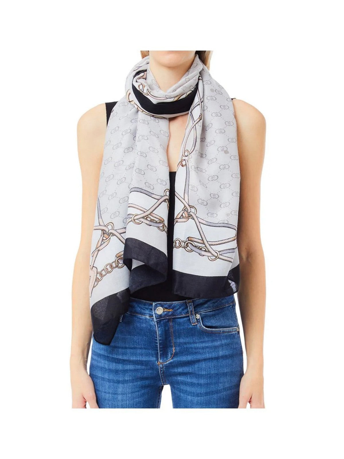 LIU JO SOFT Stola Donna 2F5079T0300 06188 Grigio ghiaccio
