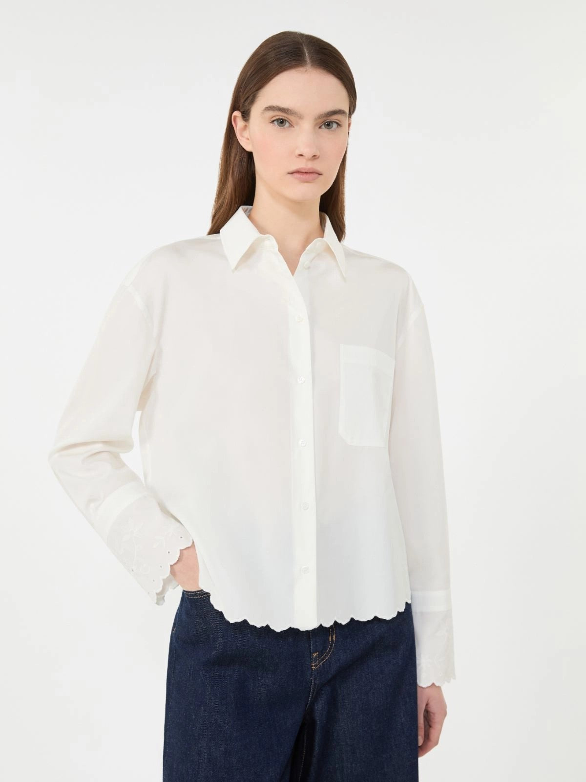 MAX MARA WEEKEND Camicia Donna WKDNEUTRO 2615111021600 004 BIANCO AVORIO