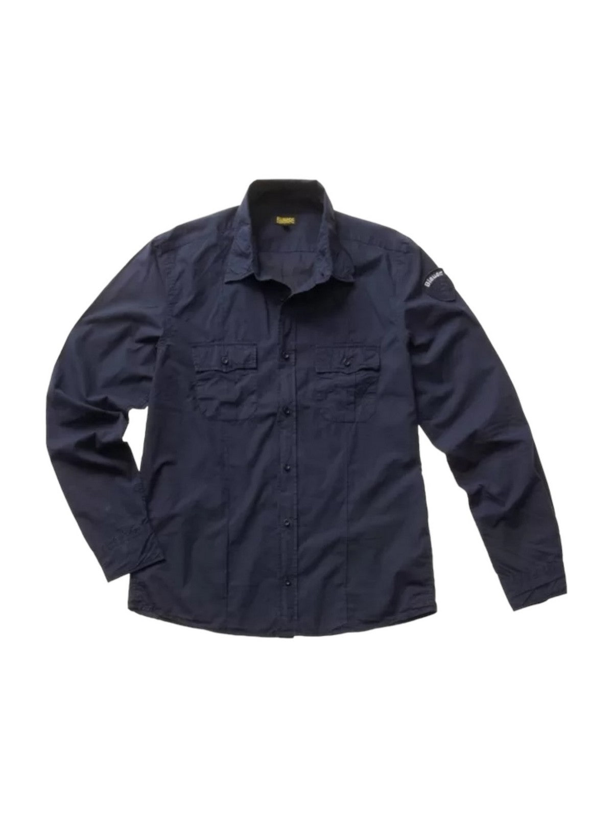 BLAUER Camicia Uomo 24SBLUS01036 006780 888 Blu gioboutiqueweb