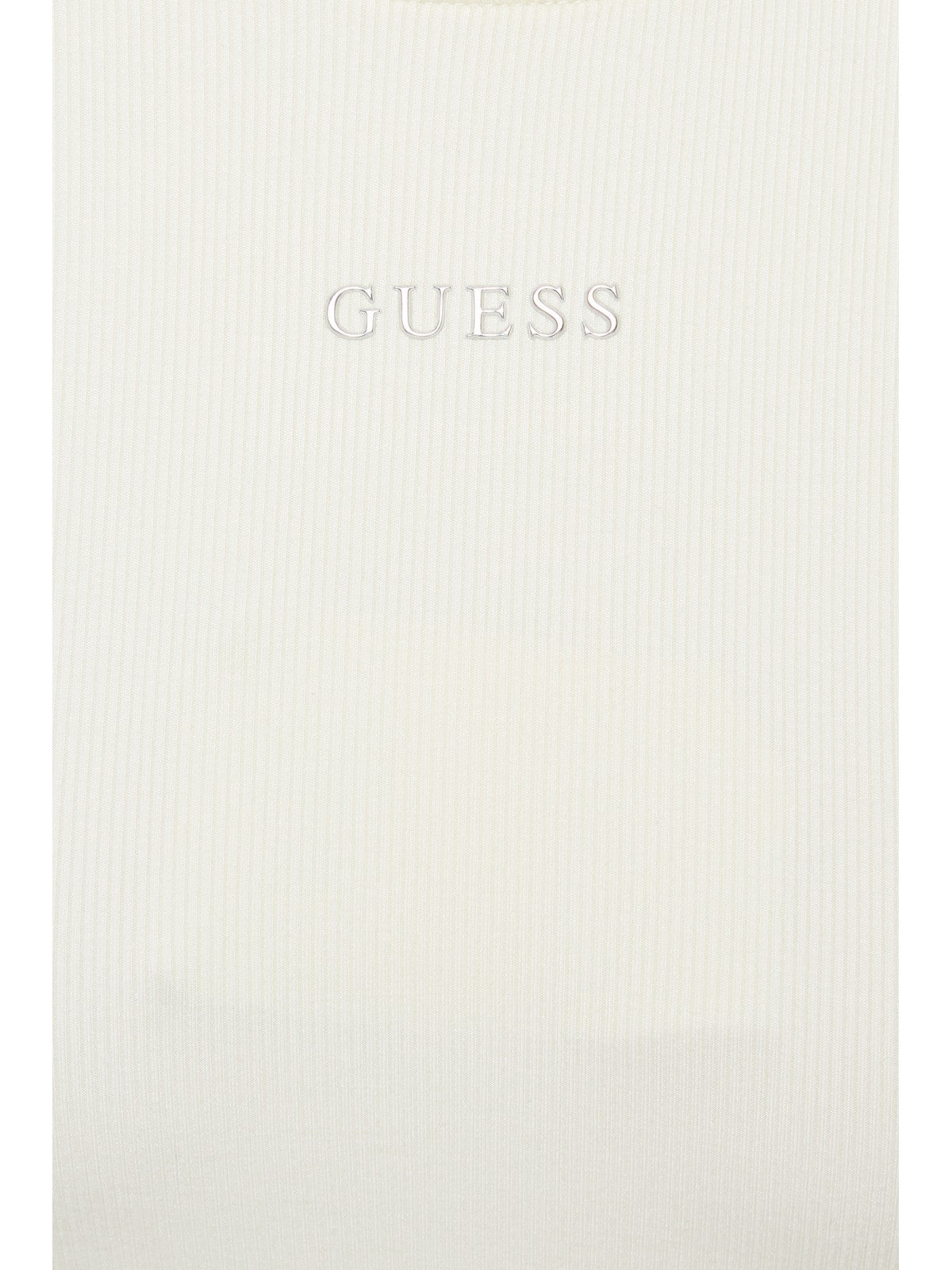 GUESS SPORT Maglia Donna NAT RIB LS TOP V6RP08 KD932 G027 WHITE GLAM