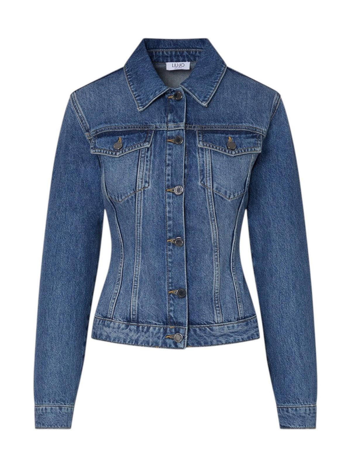 LIU JO feat. ELODIE Giubbino Donna UA6511D0400 79157 Den.md.Blue intrecci gioboutiqueweb
