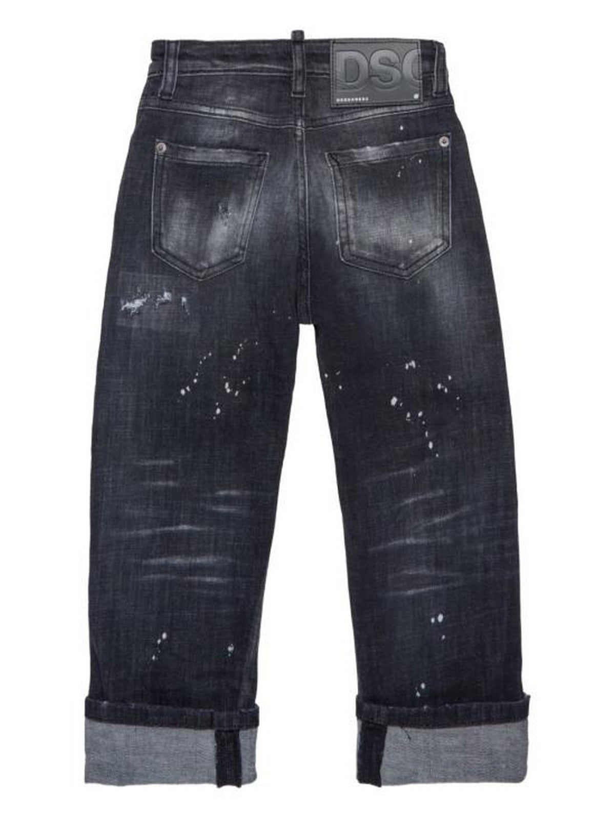 DSQUARED2 KIDS Jeans Bambine e ragazze DQ04B1 D0AFY DQ02 DENIM BLACK gioboutiqueweb