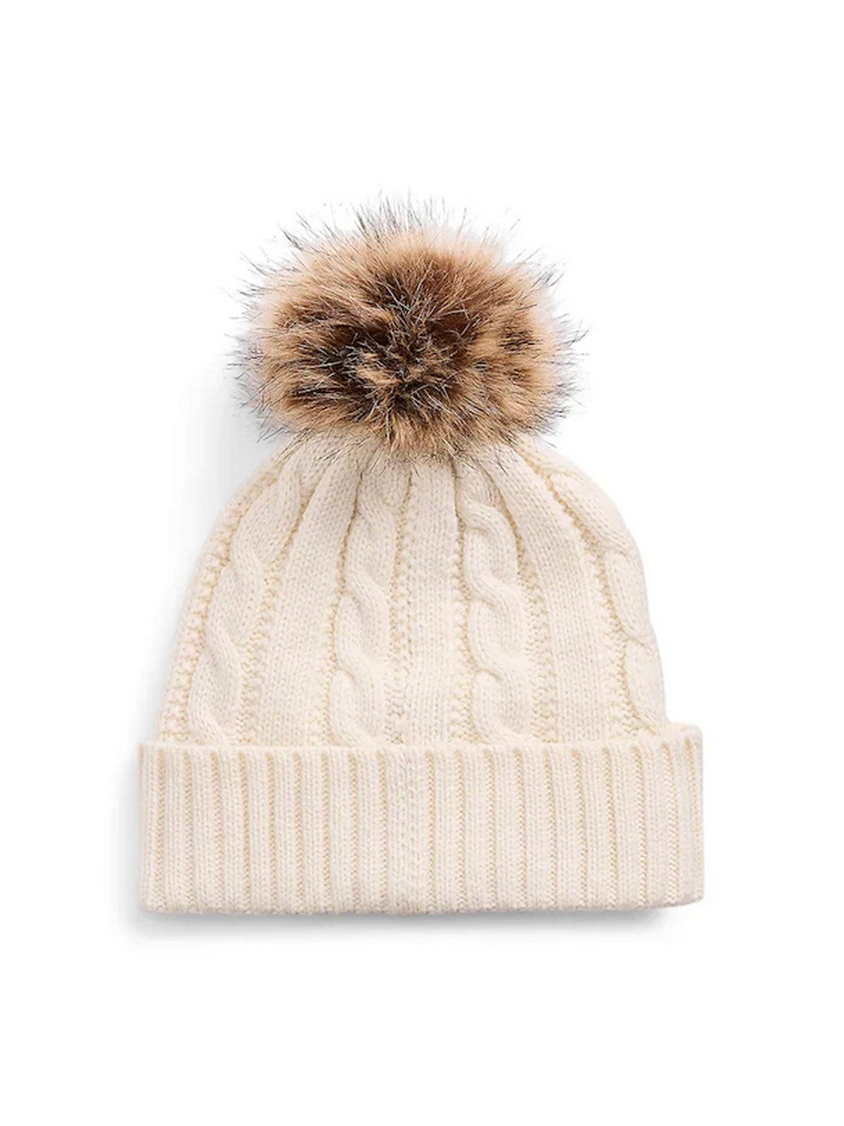 LAUREN RALPH LAUREN Cappello Donna CBL CRST PTC-HAT 454P04455 001 CREAM gioboutiqueweb