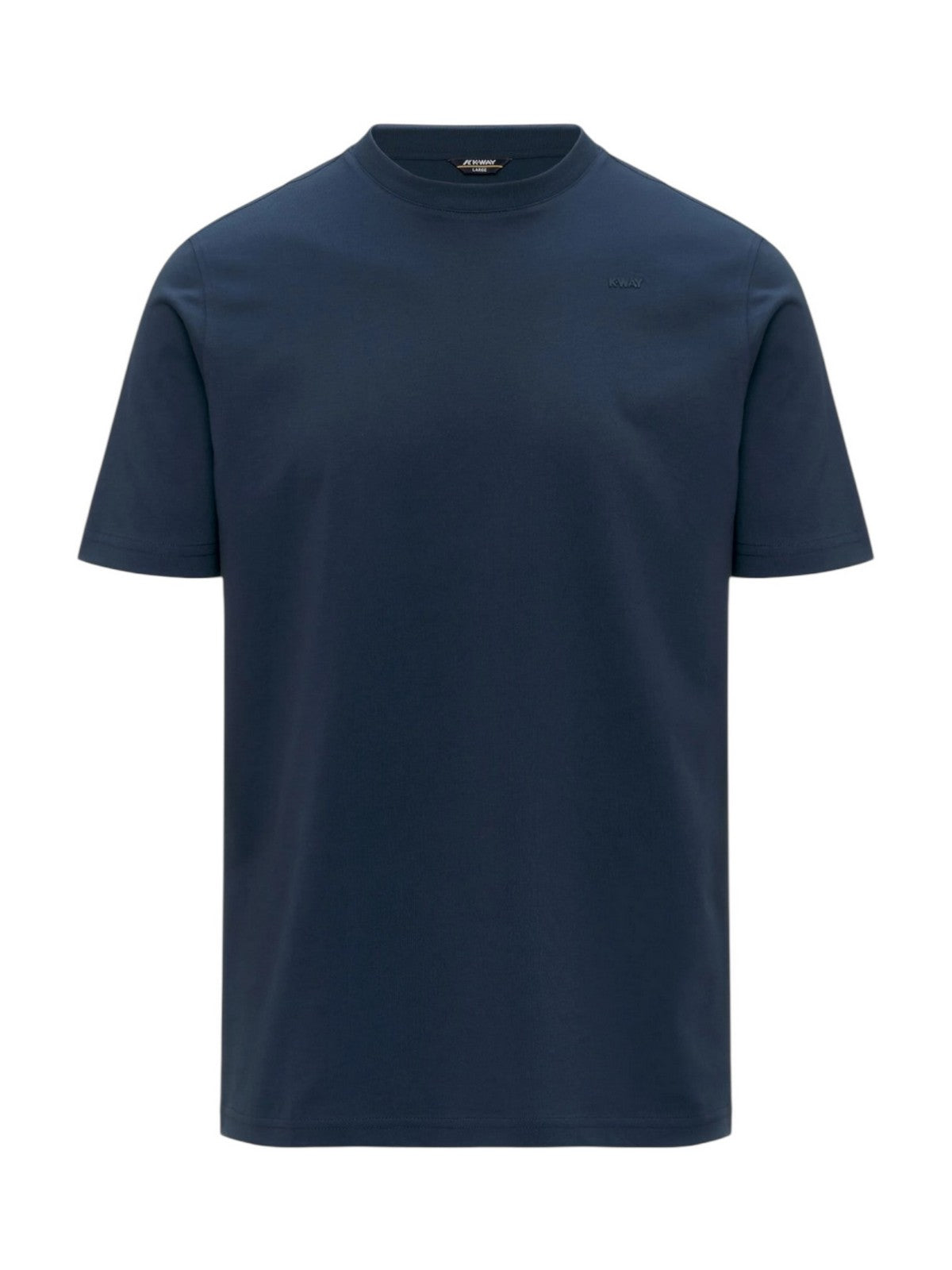 K-WAY T-shirt Uomo ODOM JERSEY MICRO LETTERING K81489W B67 Blue Insignia