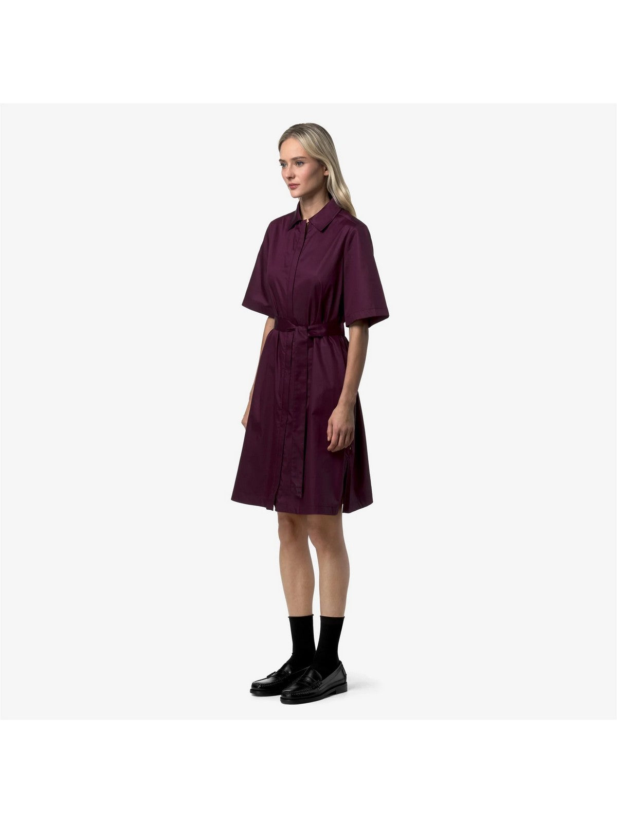 K-WAY Abito Donna NOUAILLE SHINY COTTON K2147IW 345 Violet Mauve Wine
