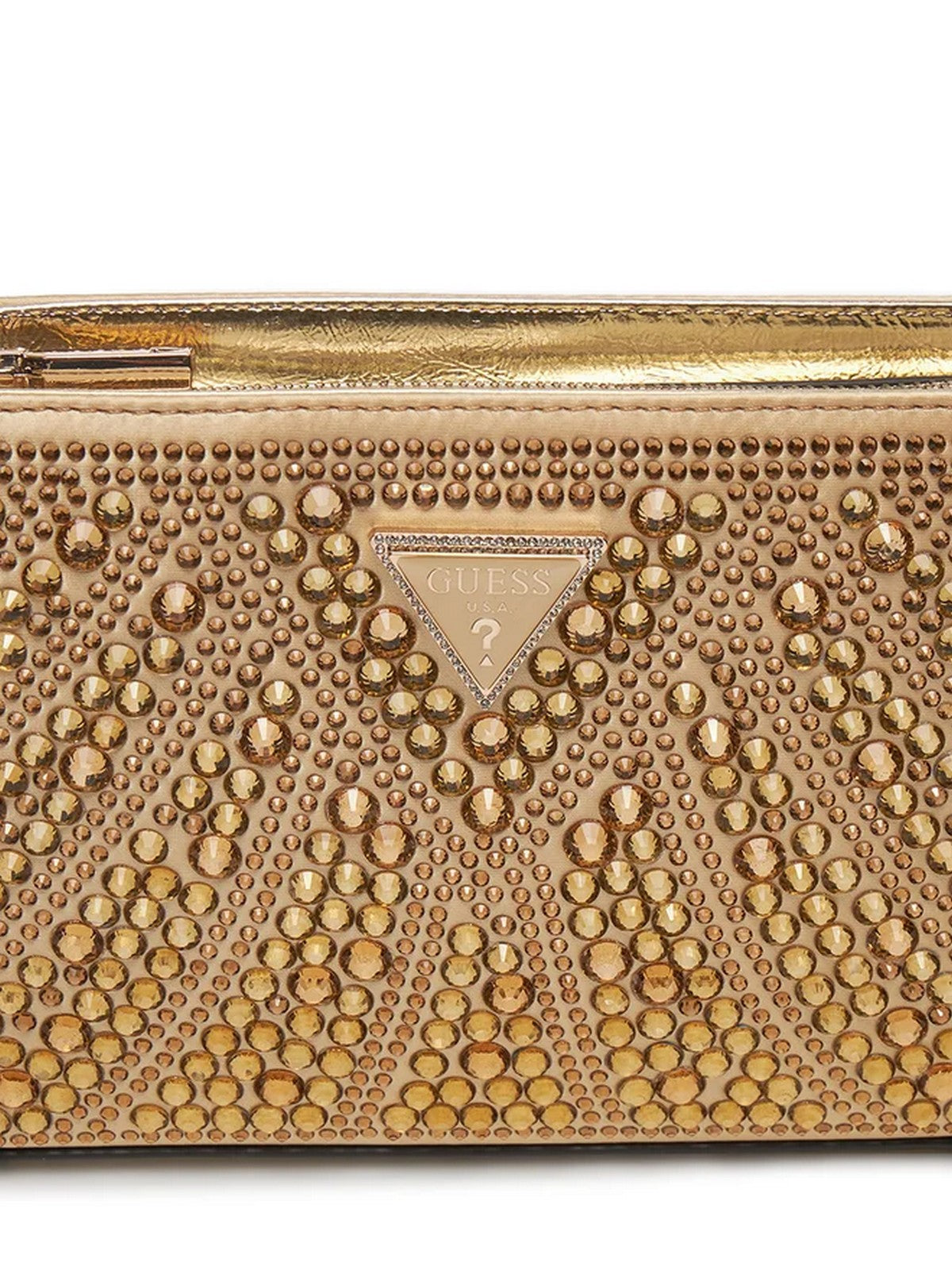 GUESS Borsa Donna BEAUVOIR MINI TOP ZIP SHDR BAG HWXG95 28720 GOL Oro gioboutiqueweb