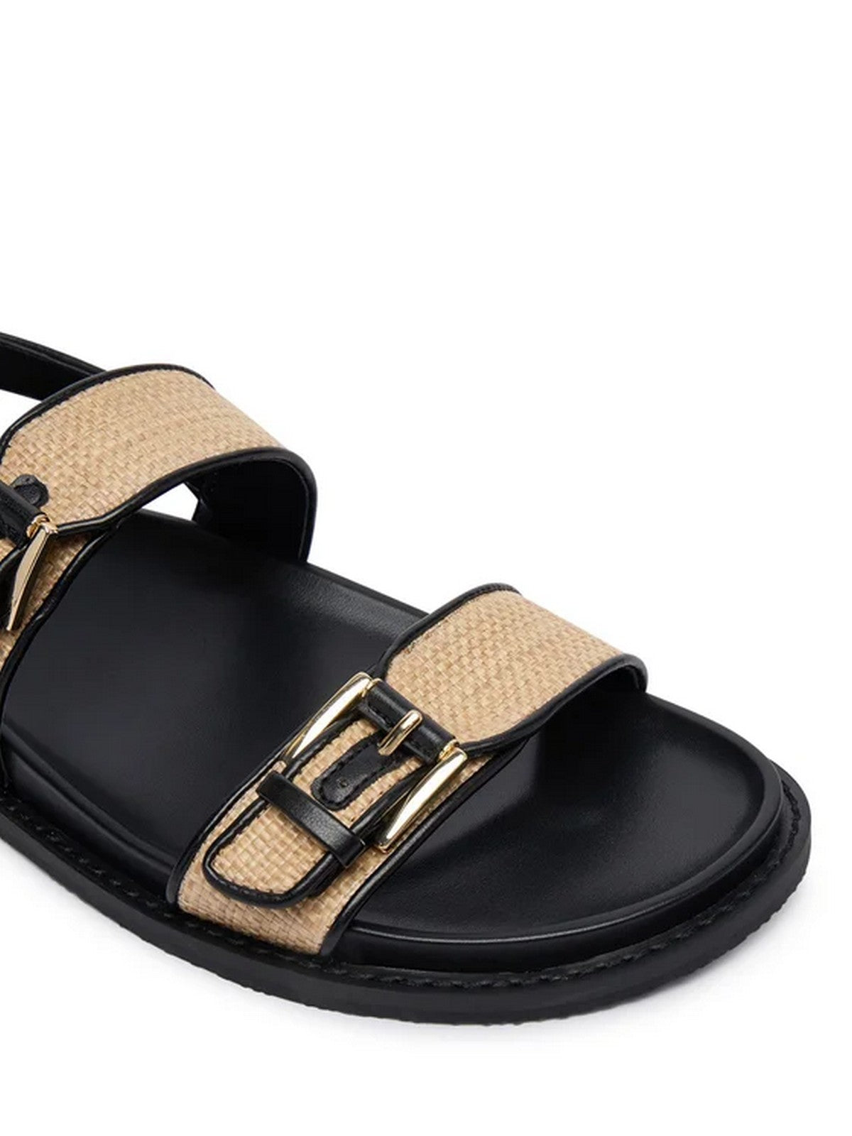MICHAEL KORS Sandalo Donna NIA FLAT SANDAL 40S6NIFS1D 001 BLACK gioboutiqueweb