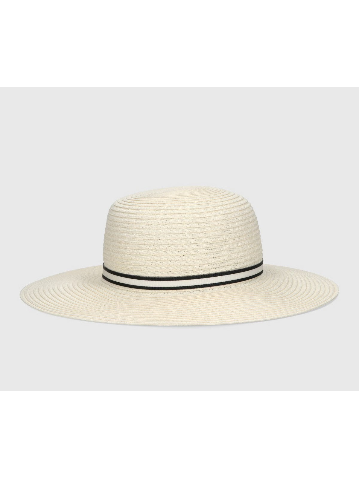 BORSALINO Cappello Donna 2194 07G4 Panna cinta a righe nero/panna gioboutiqueweb