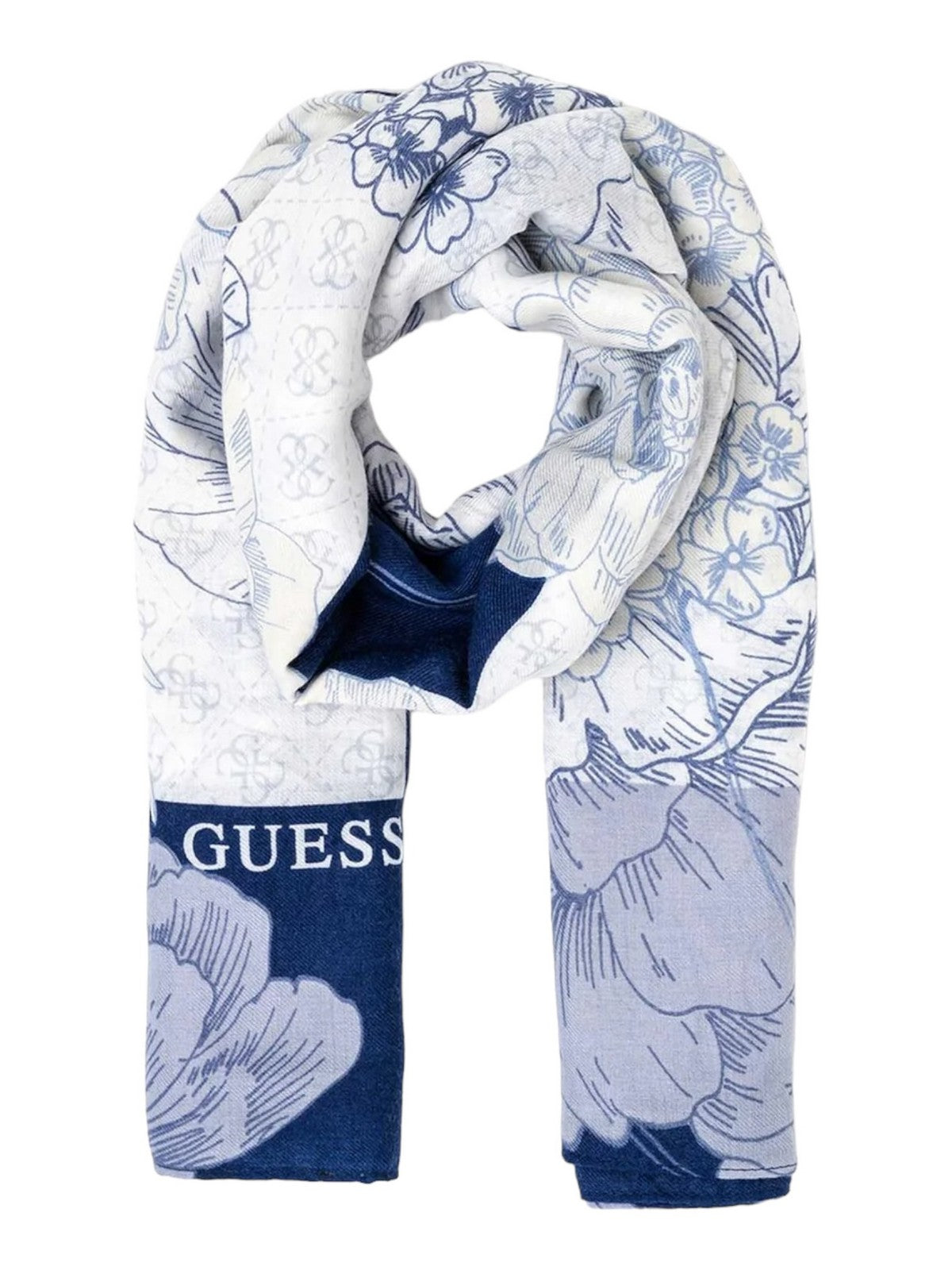 GUESS Foulard Donna Kefiah 140X140 AW9988 POL03 BLU Blu gioboutiqueweb
