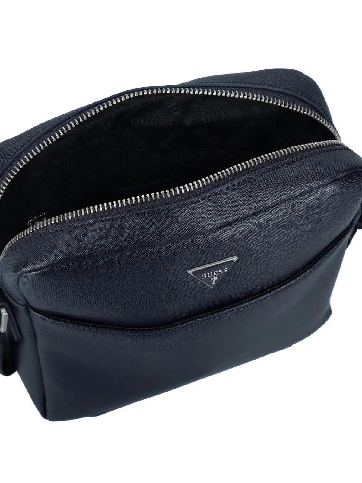 GUESS Tracolla Uomo SAFFIANO ECO TOP ZIP CROSSBODY HMTOSA P4258 DBU Blu gioboutiqueweb